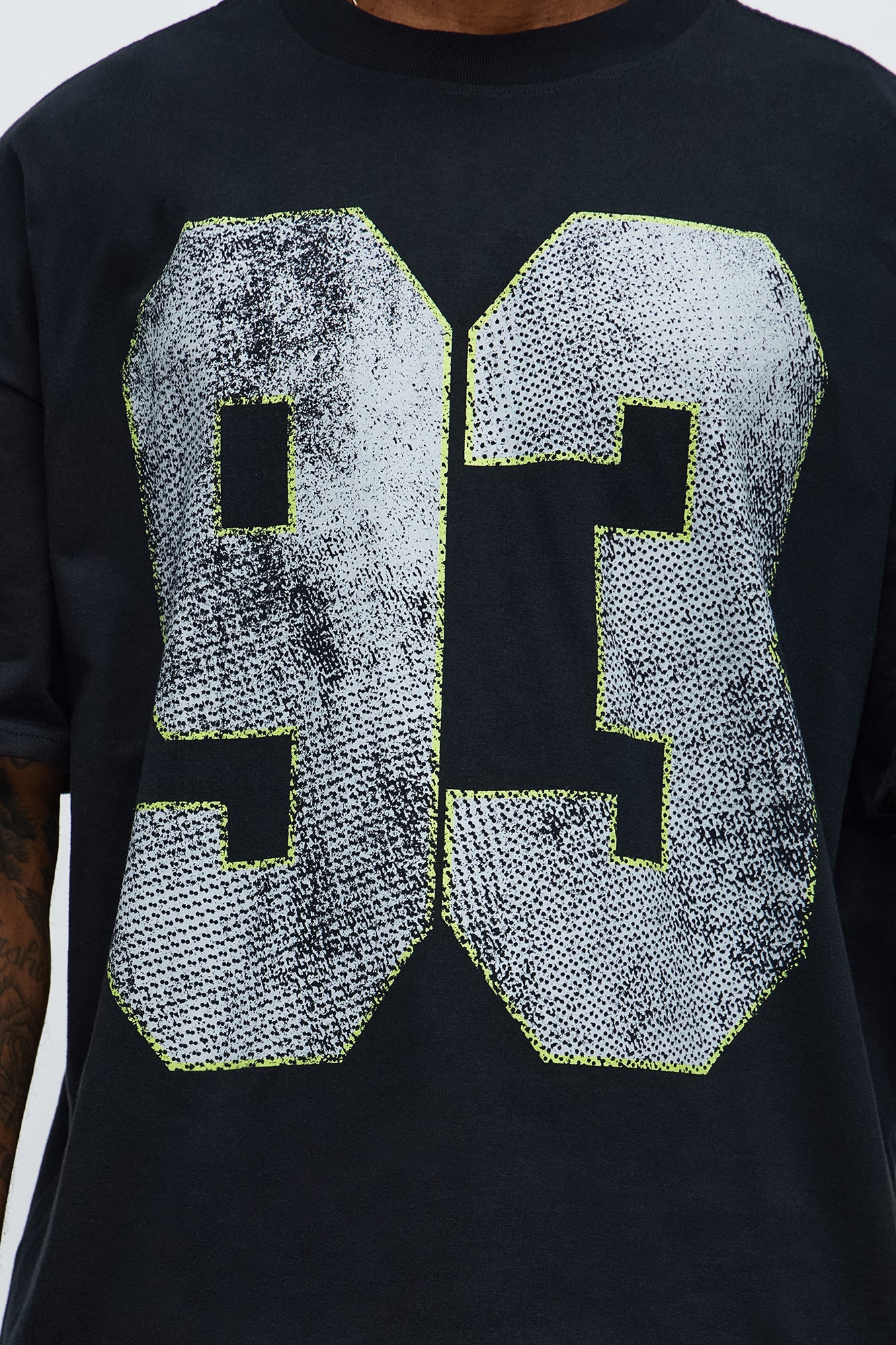 How We Chill From 93 Till Oversized Short Sleeve Tee - Black
