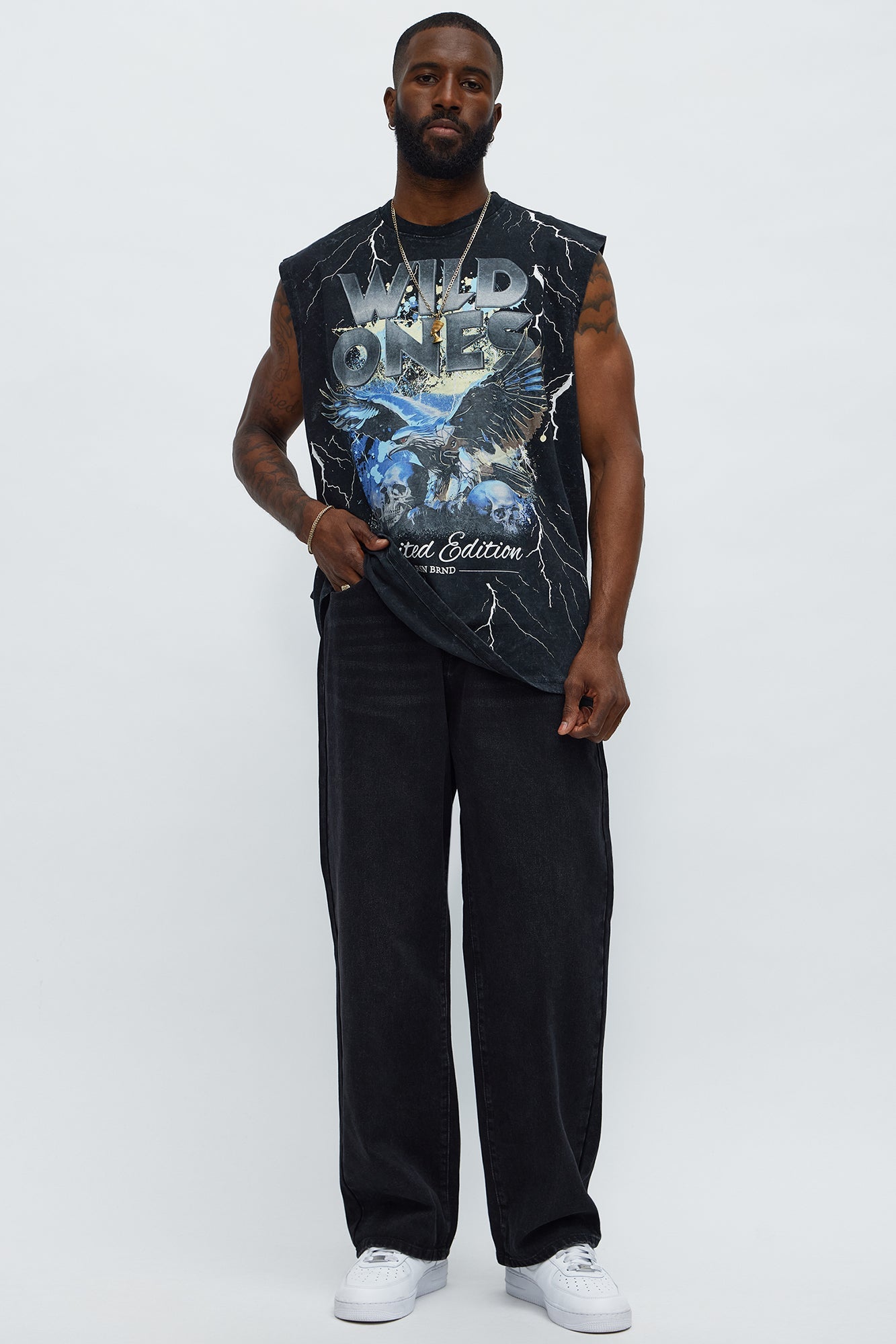 Wild Ones Muscle Tee - Black