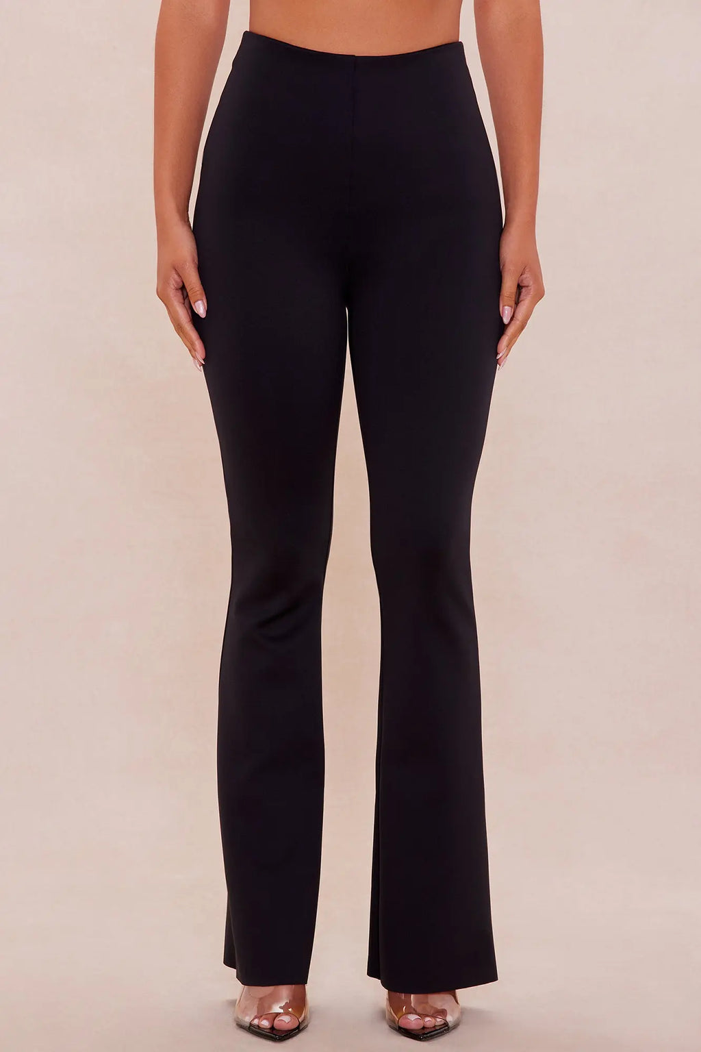 Zuri Flare Scuba Pant - Black 