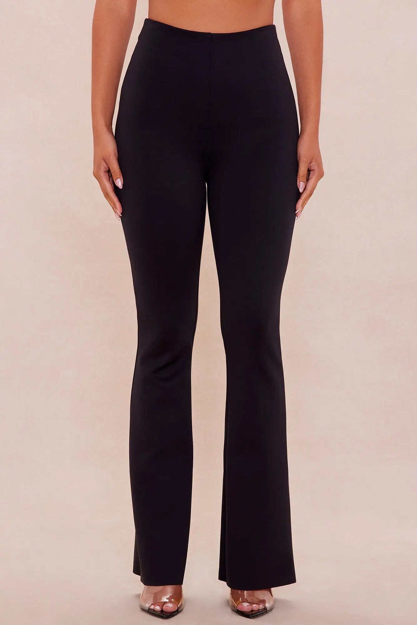 Zuri Flare Scuba Pant - Black 