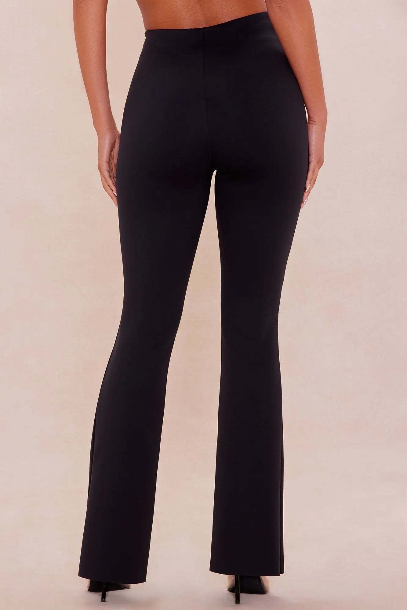 Zuri Flare Scuba Pant - Black 