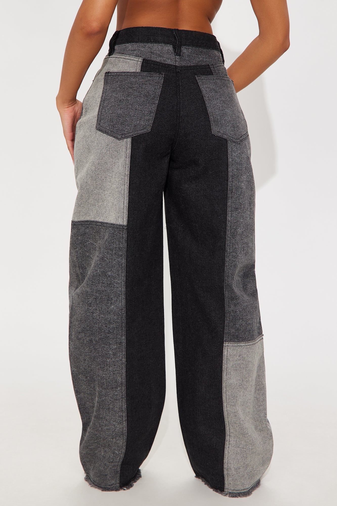 Midnight Show Loose Denim Jeans - Black Wash