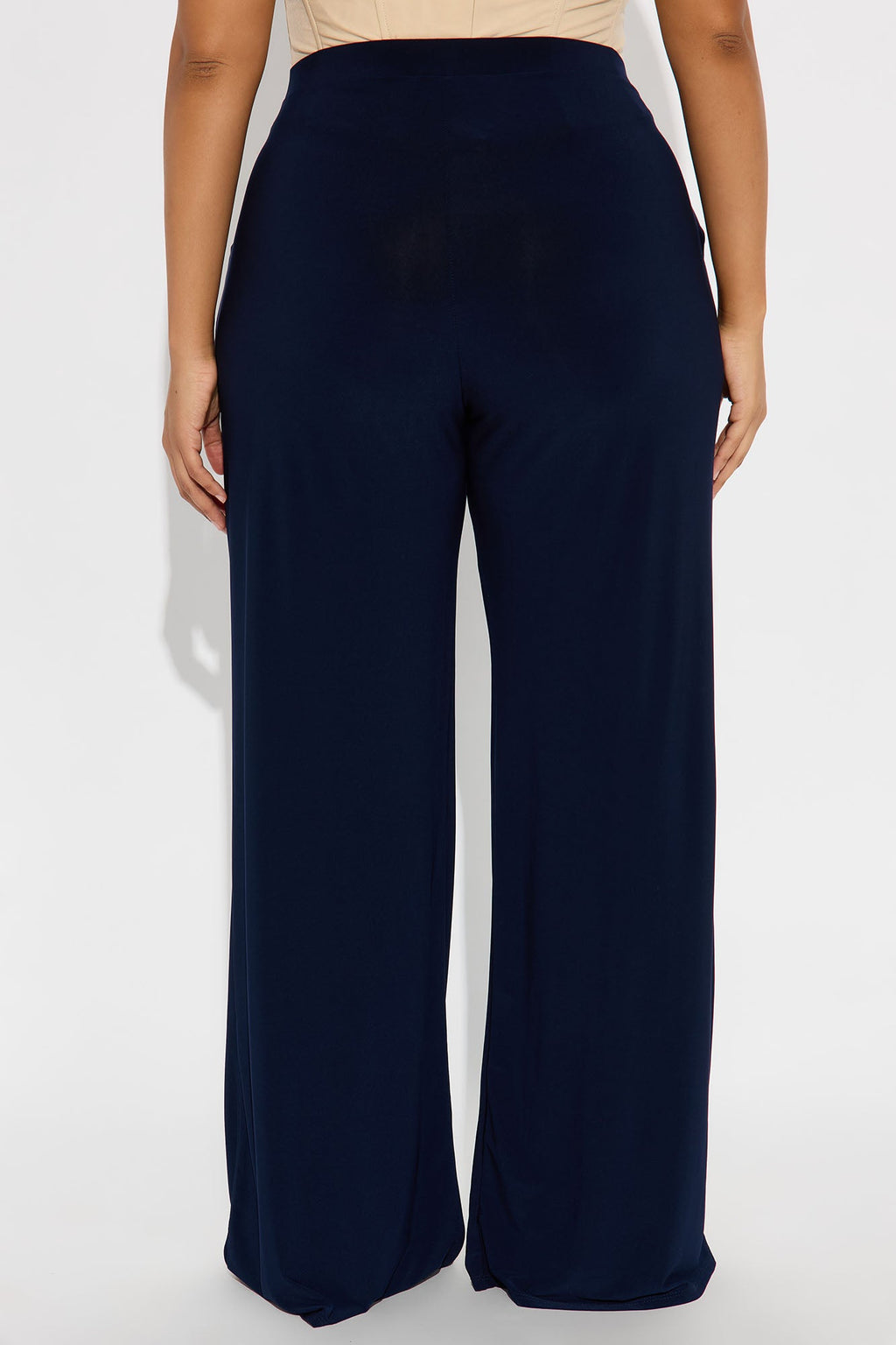 Promise Me Low Rise Wide Leg Travel Pant 33 - Navy