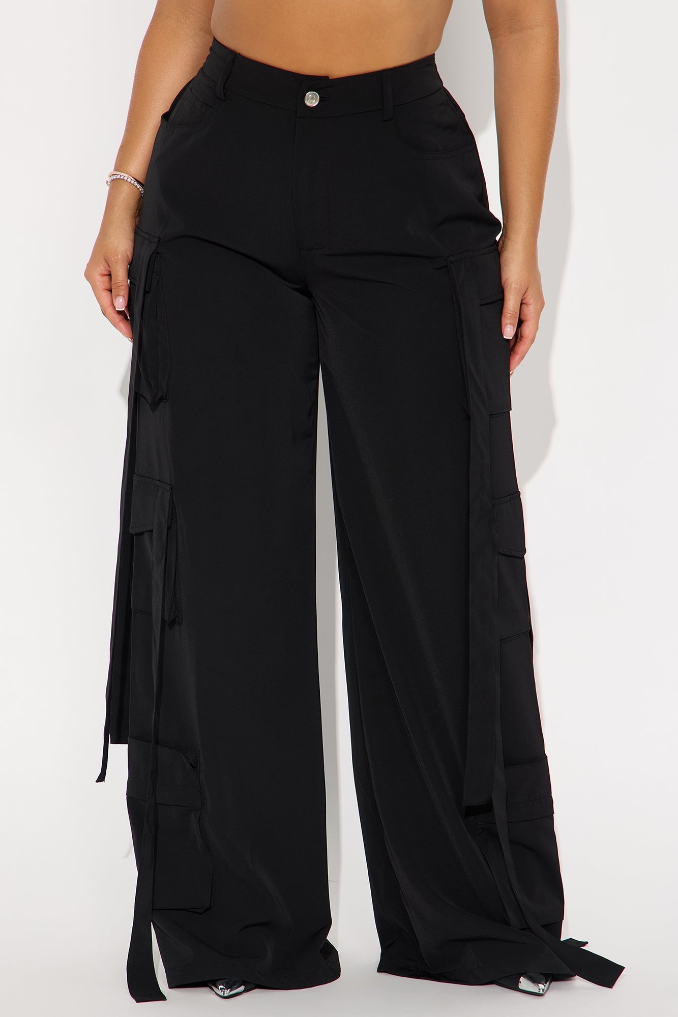 Archive Me Cargo Wide Leg Pant - Black