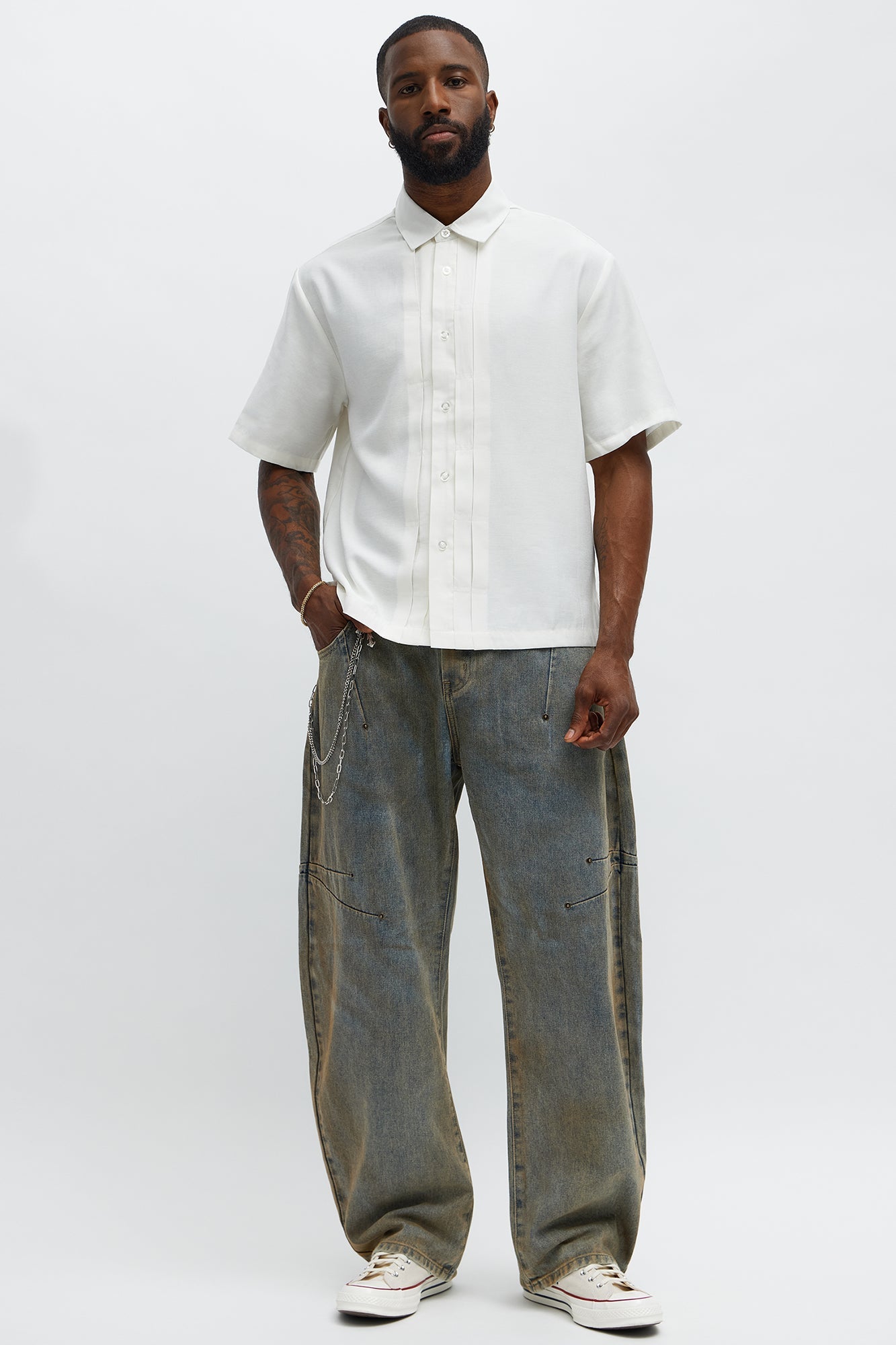 Barrel Looking At Me Jeans - Vintage Wash