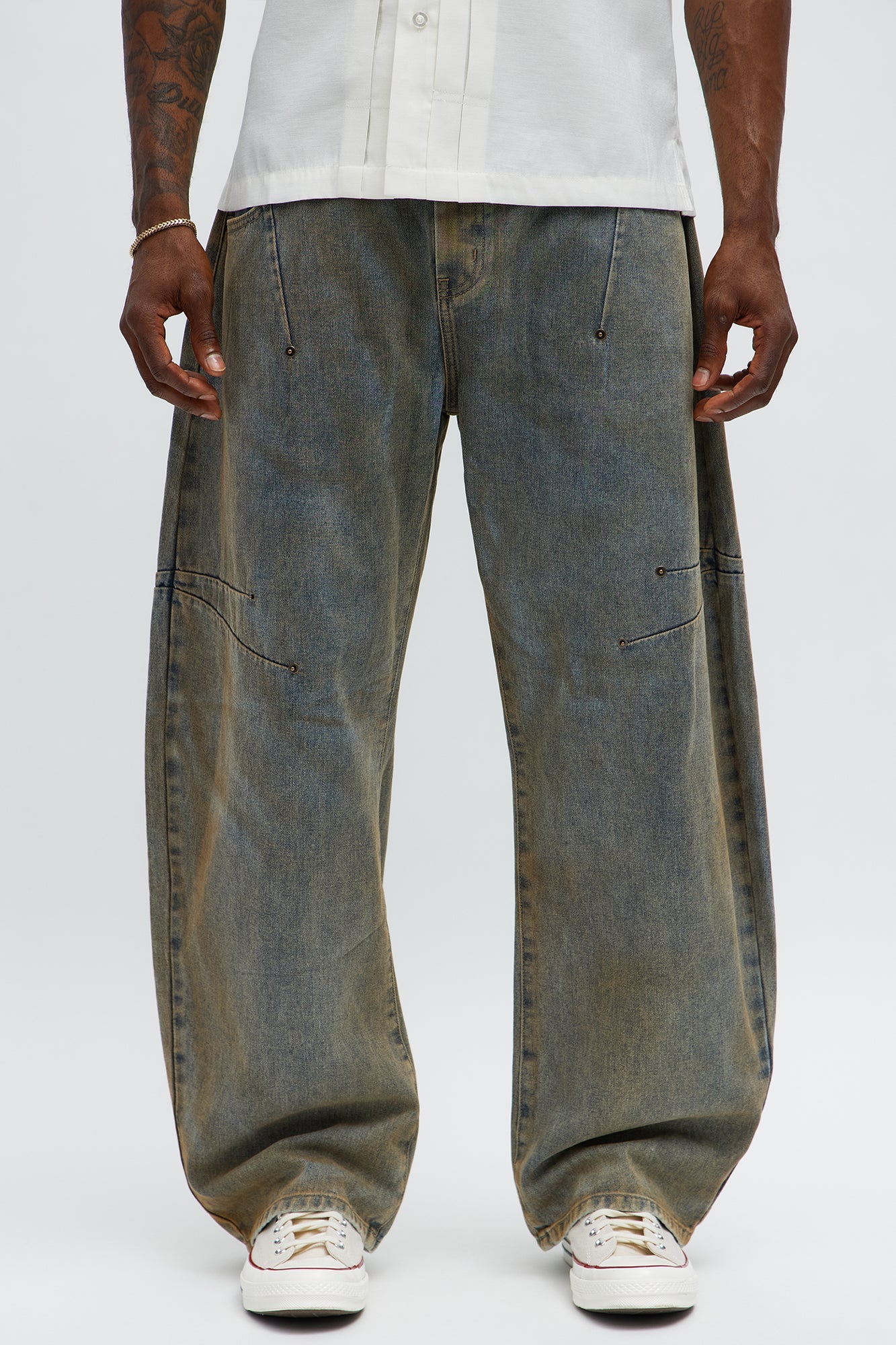 Barrel Looking At Me Jeans - Vintage Wash