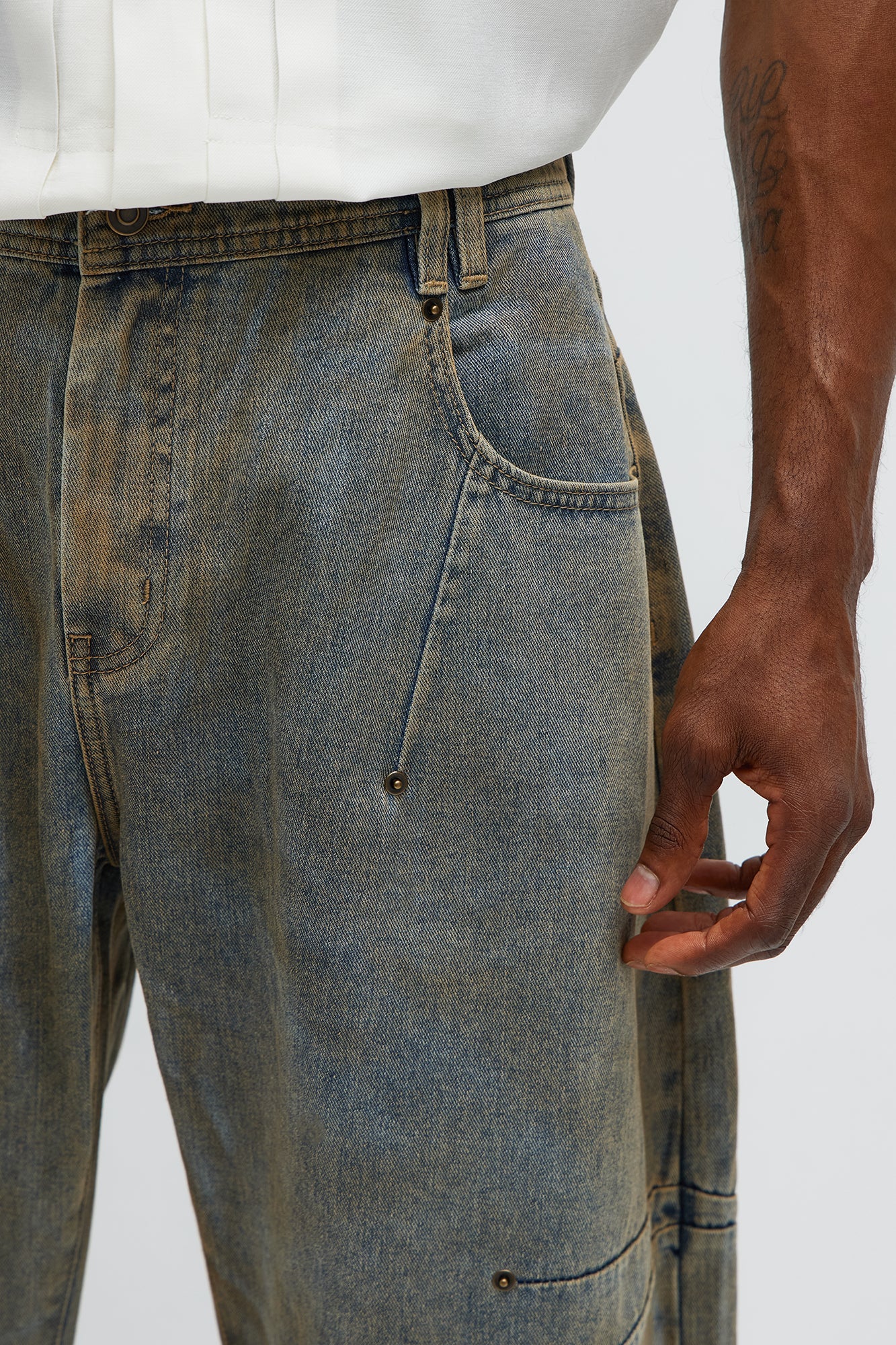 Barrel Looking At Me Jeans - Vintage Wash
