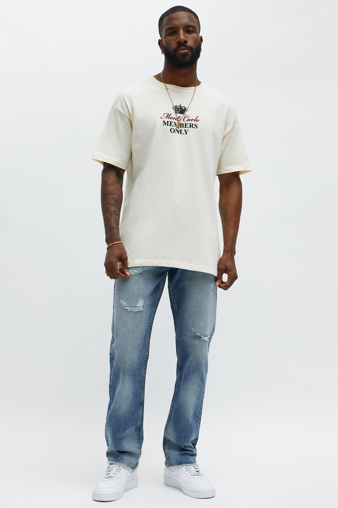 Monte Carlo Royal Club Short Sleeve Tee - Natural