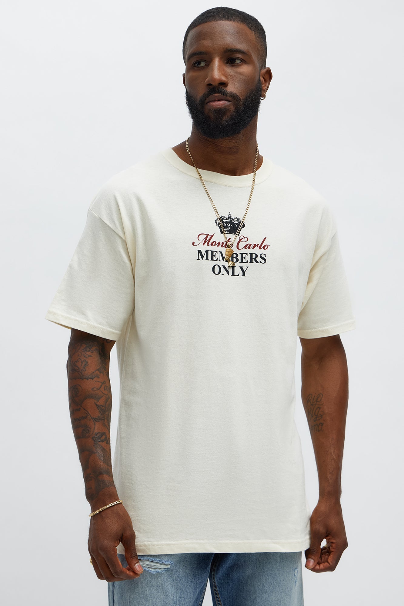 Monte Carlo Royal Club Short Sleeve Tee - Natural