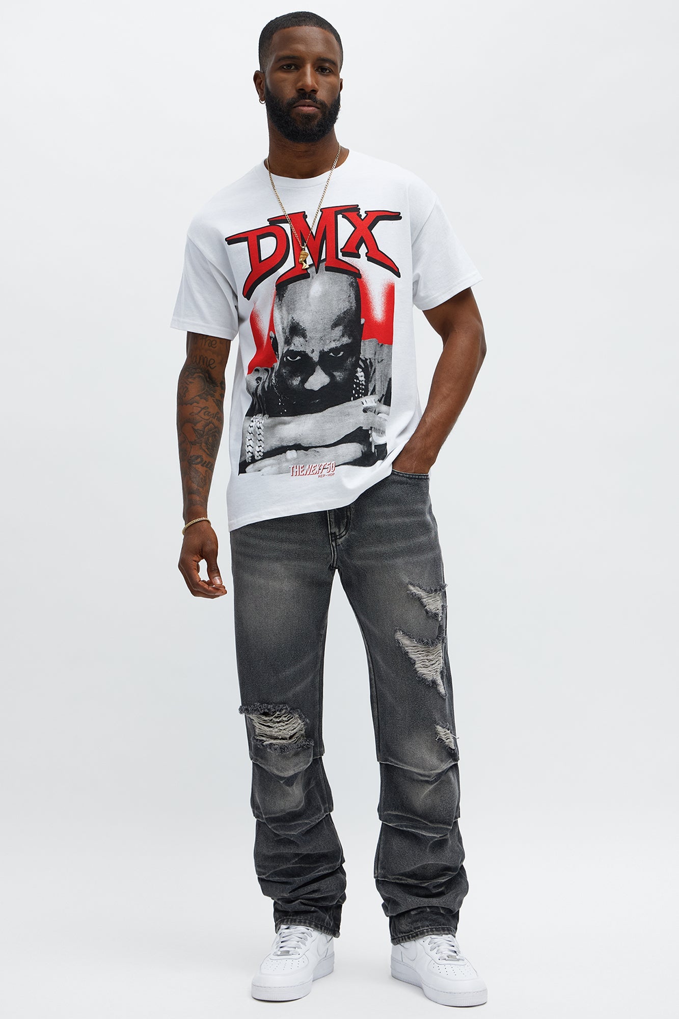 Straight Down The Street Ripped Jeans - Black Wash