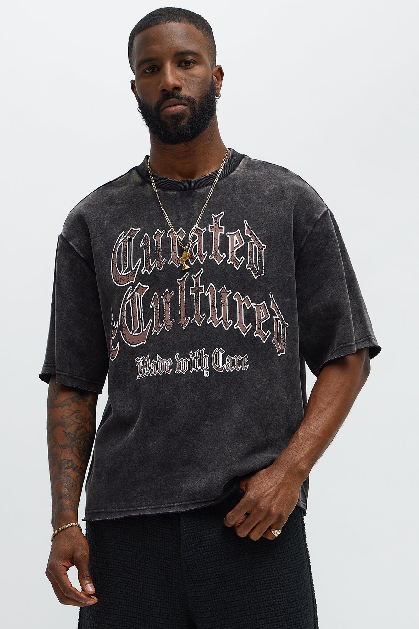 Tyson Curated Short Sleeve Tee - Black Wash