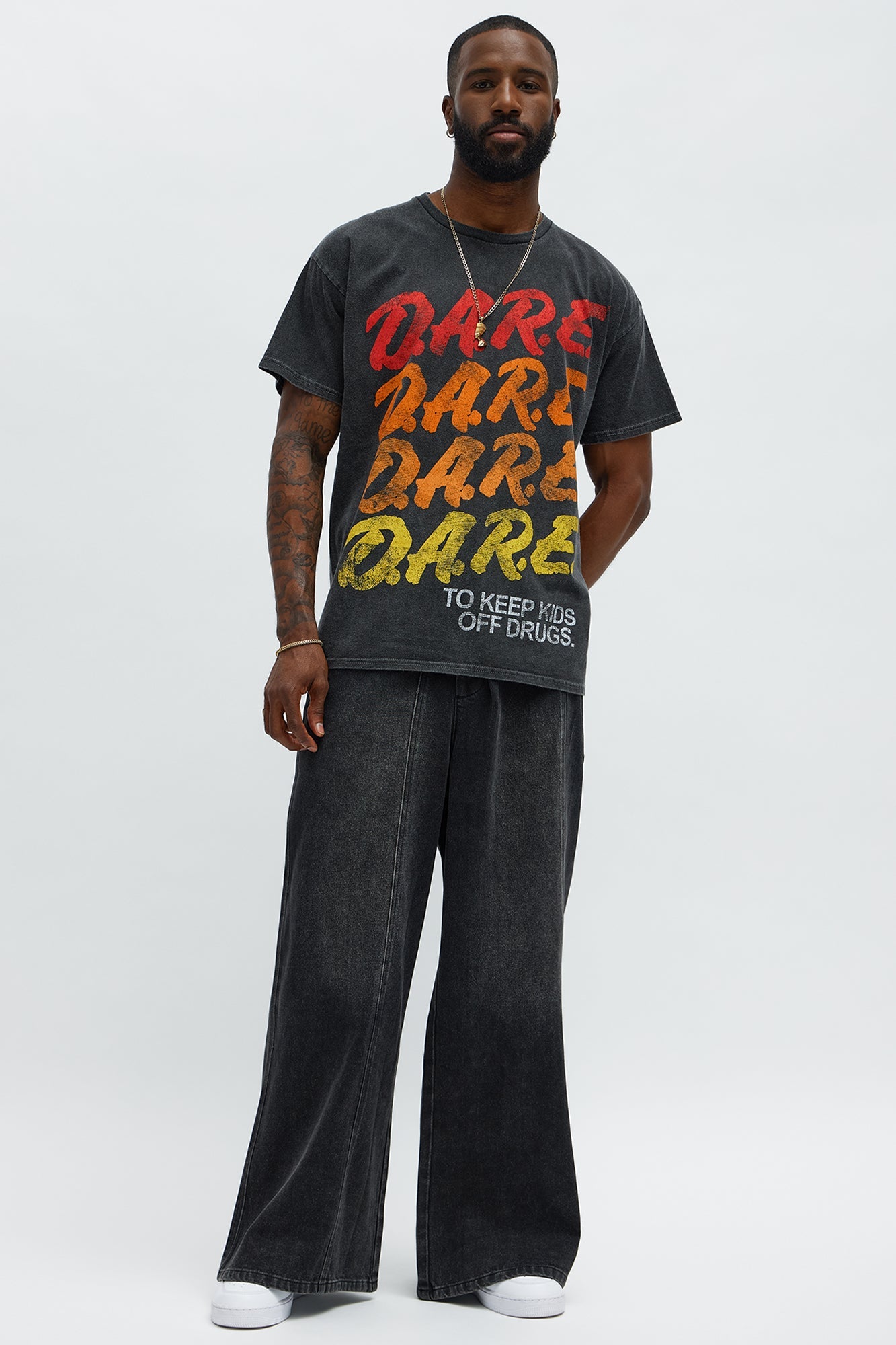 DARE To Keep Kids Off Drugs Short Sleeve Tee - Black Wash