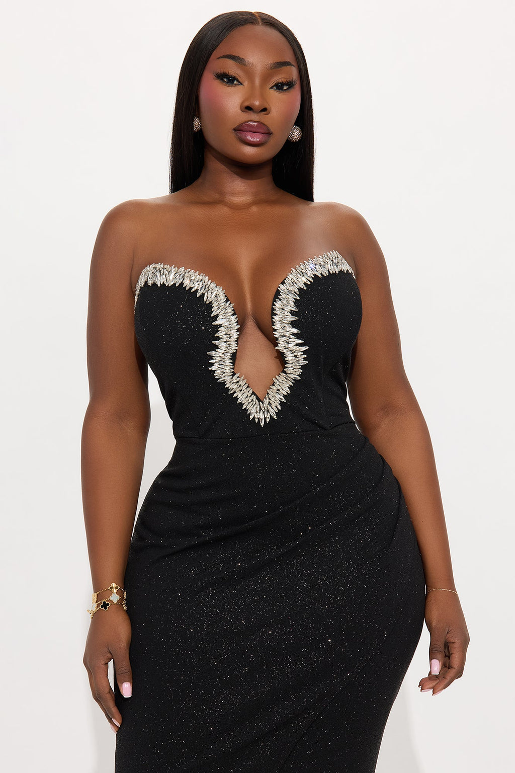 Alexis Embellished Gown - Black