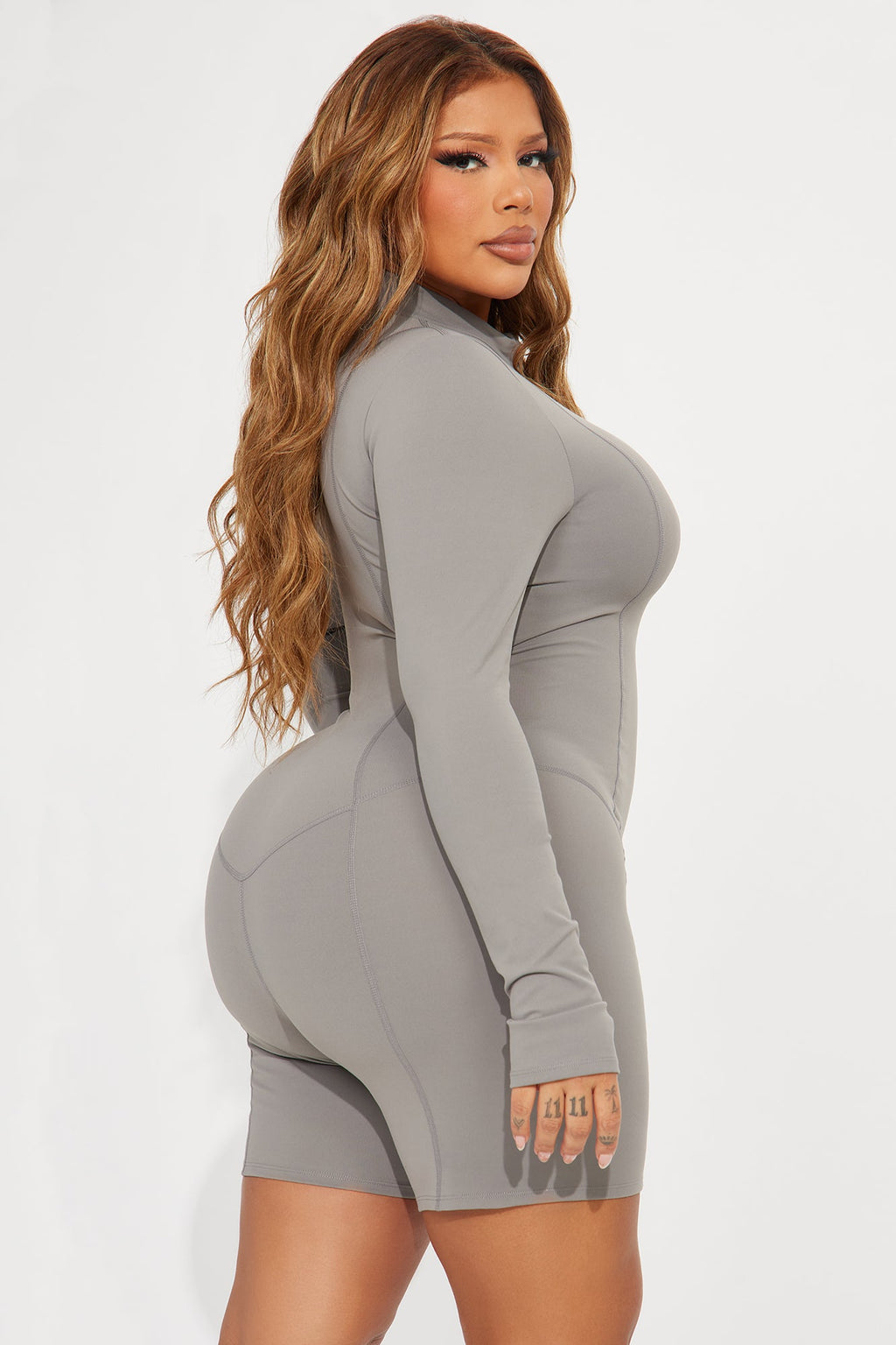 Trail Trek Super Soft Active Romper - Charcoal