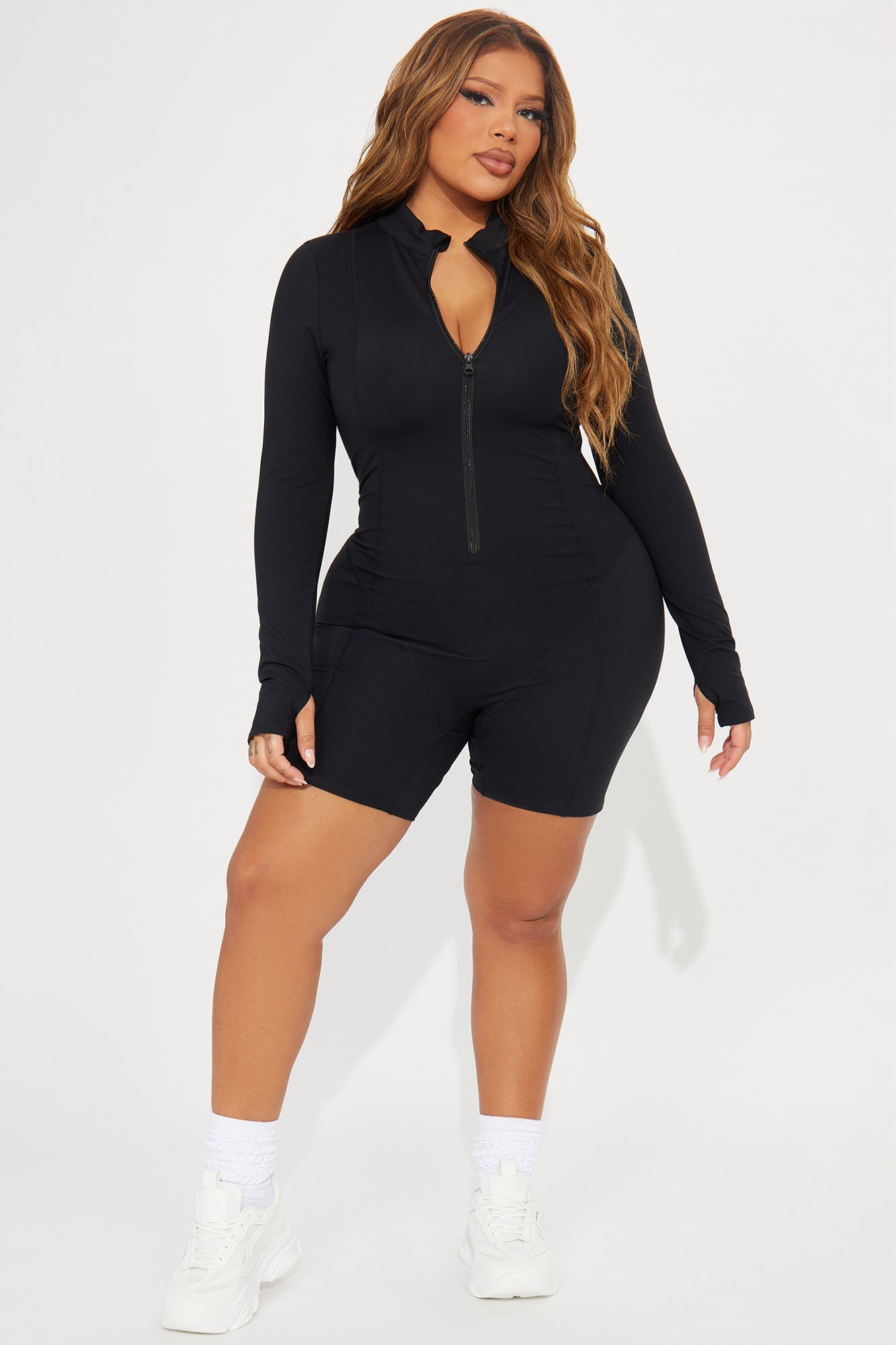 Trail Trek Super Soft Active Romper - Black