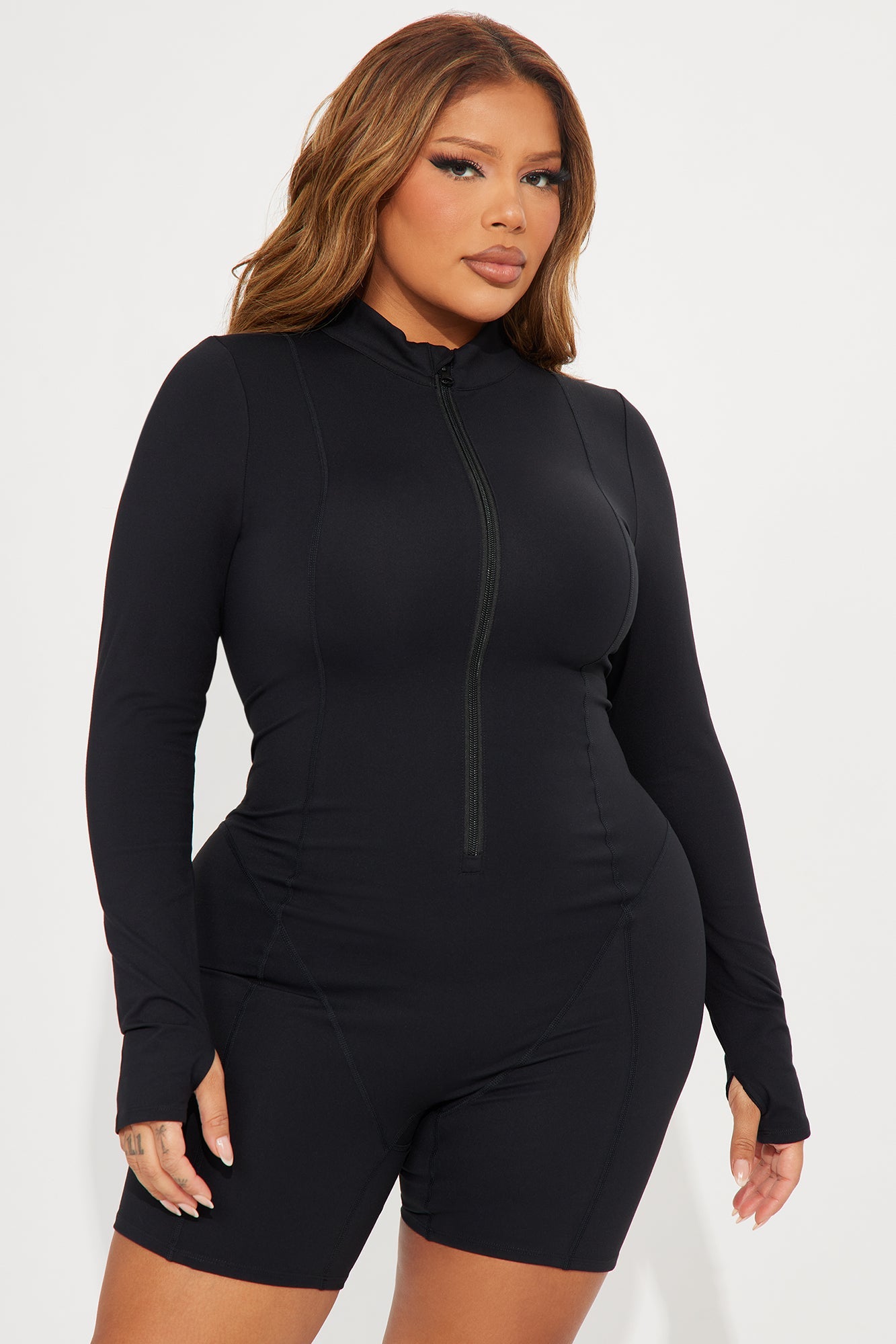 Trail Trek Super Soft Active Romper - Black