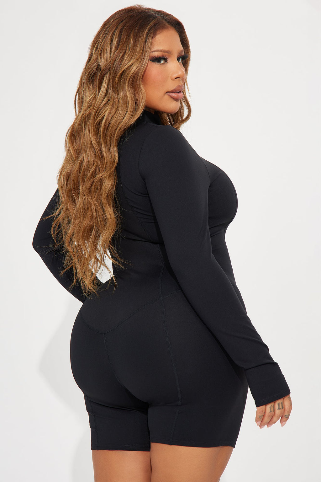Trail Trek Super Soft Active Romper - Black