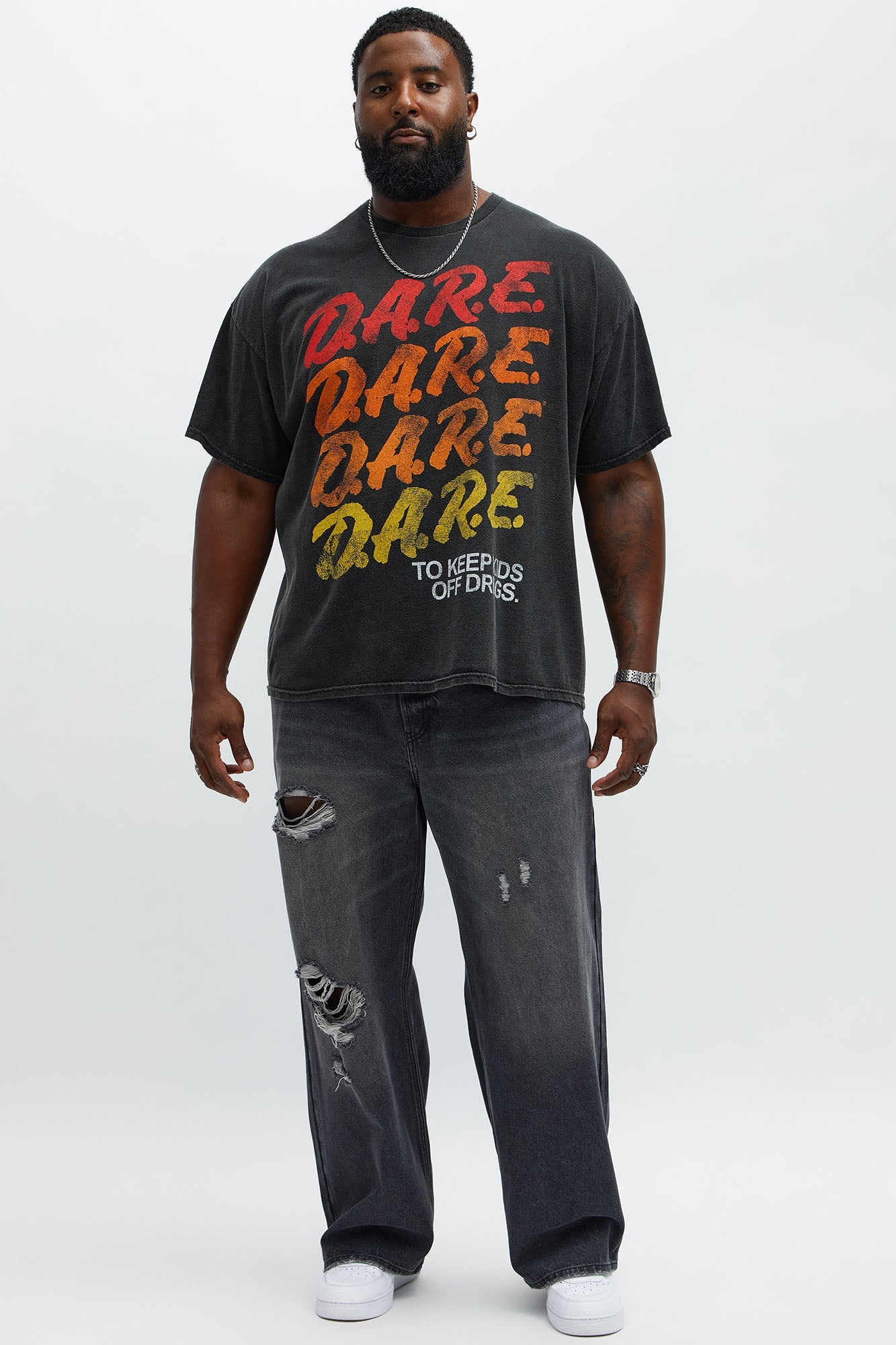 DARE To Keep Kids Off Drugs Short Sleeve Tee - Black Wash