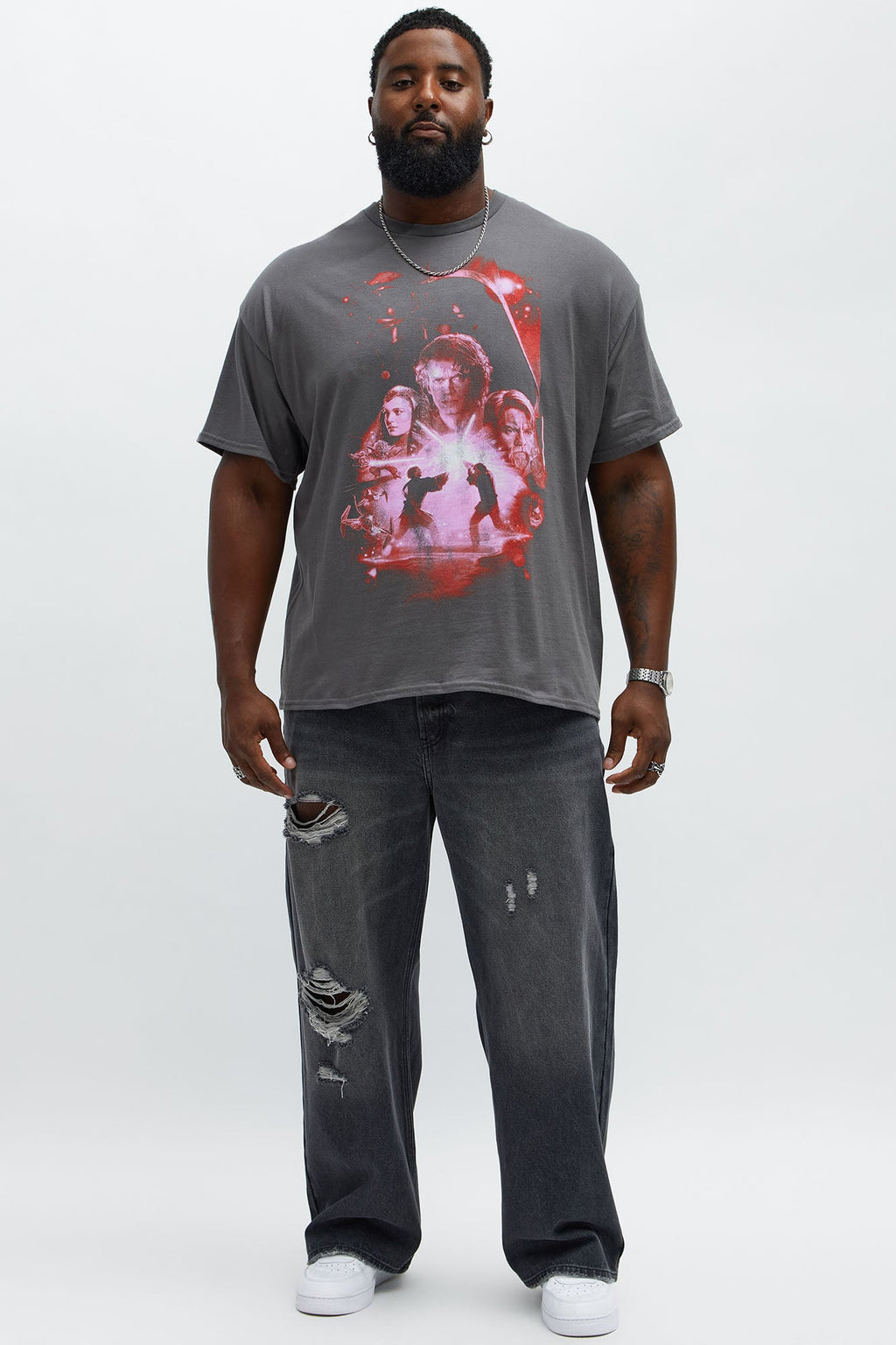 Star Wars Episode 3 Short Sleeve Tee - Charcoal