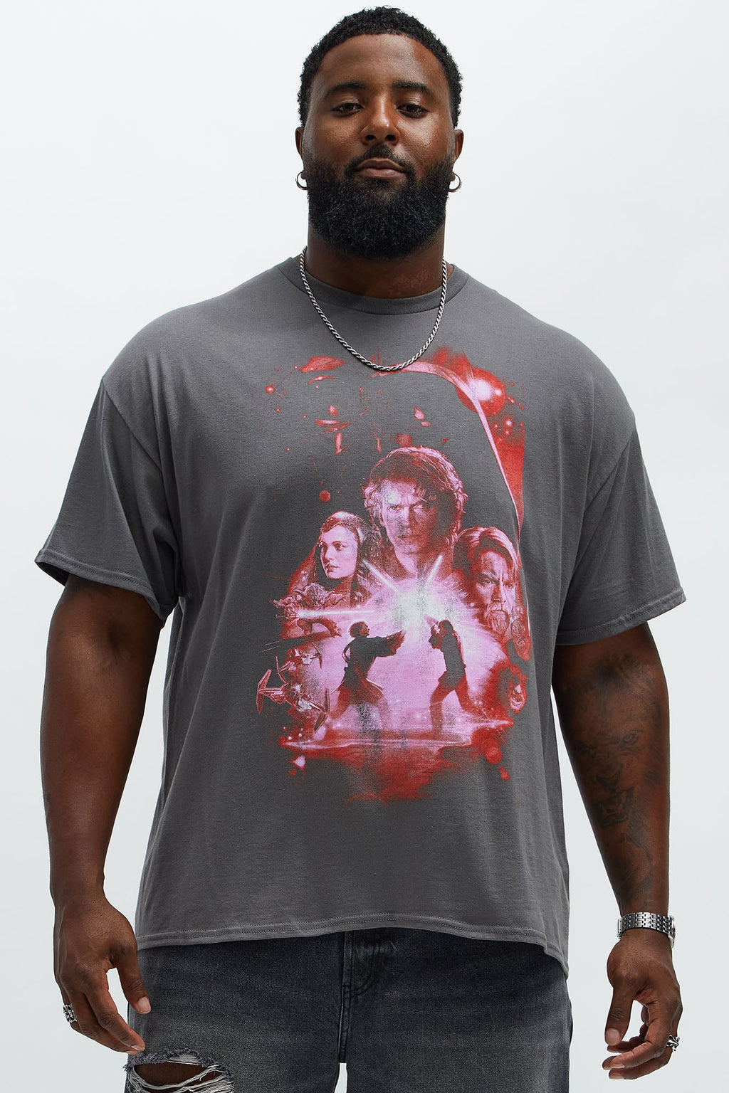 Star Wars Episode 3 Short Sleeve Tee - Charcoal