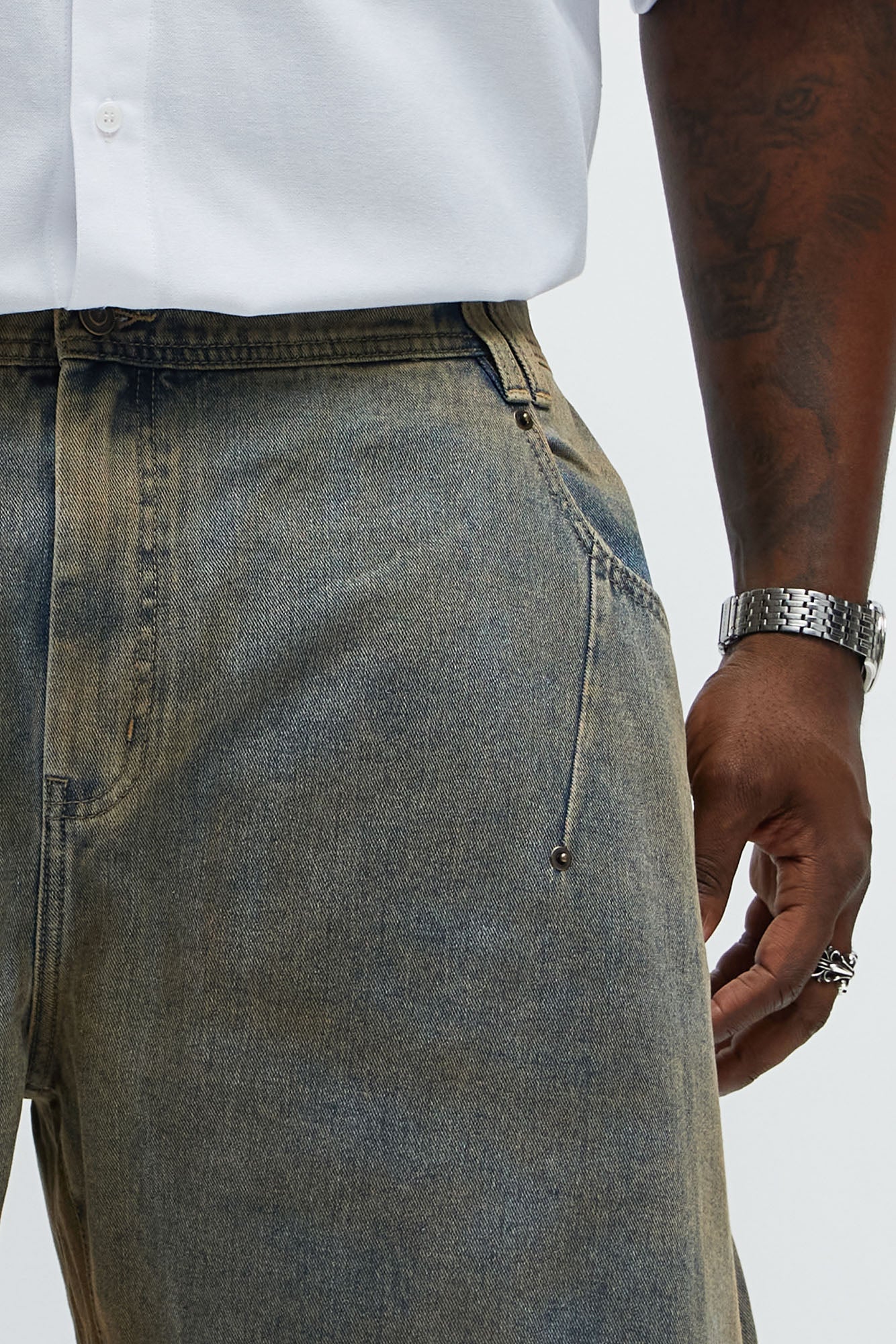 Barrel Looking At Me Jeans - Vintage Wash