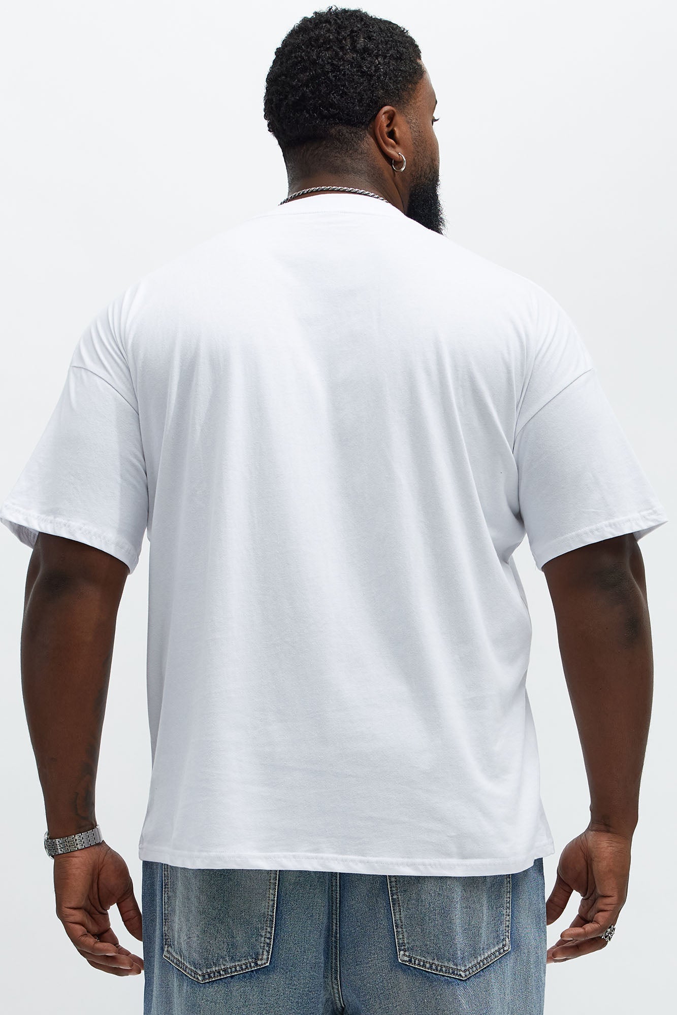 Stay Humble Oversized Short Sleeve Tee - White