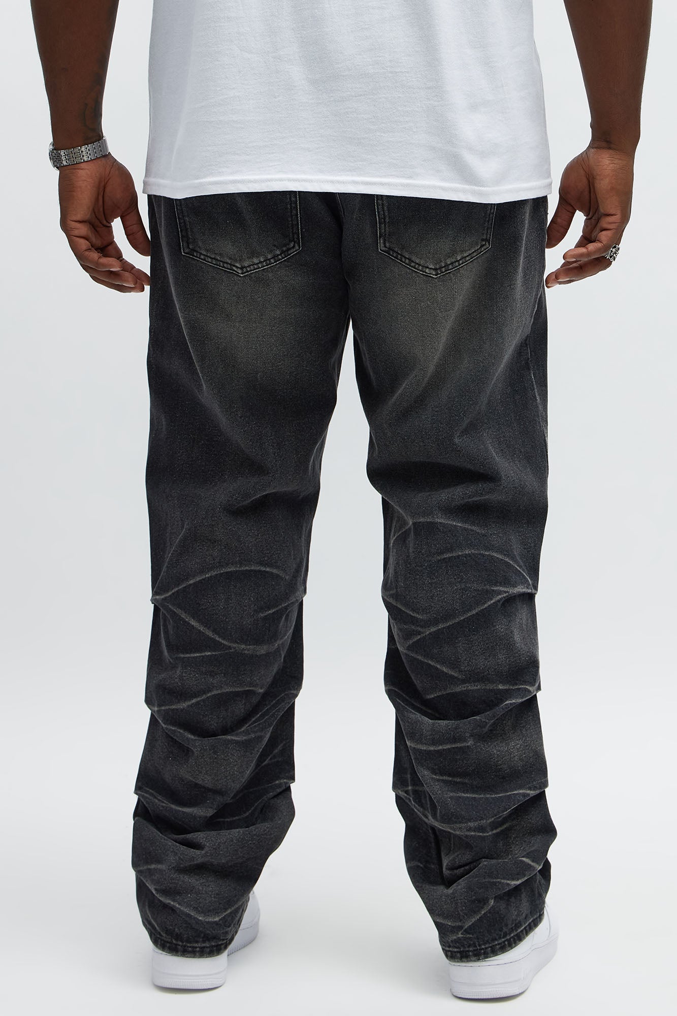 Straight Down The Street Ripped Jeans - Black Wash