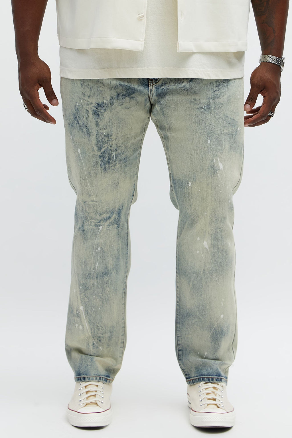 Skinny Metro Bleached Jeans - Bleach Blue Wash