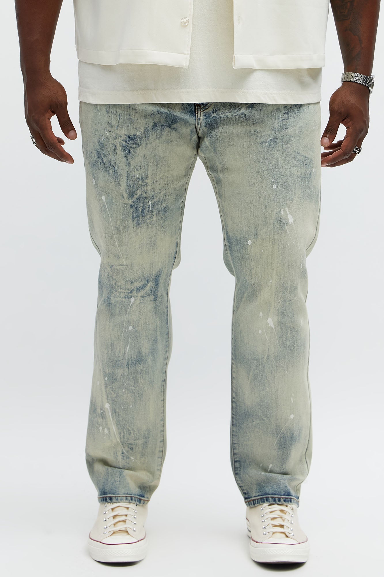 Skinny Metro Bleached Jeans - Bleach Blue Wash