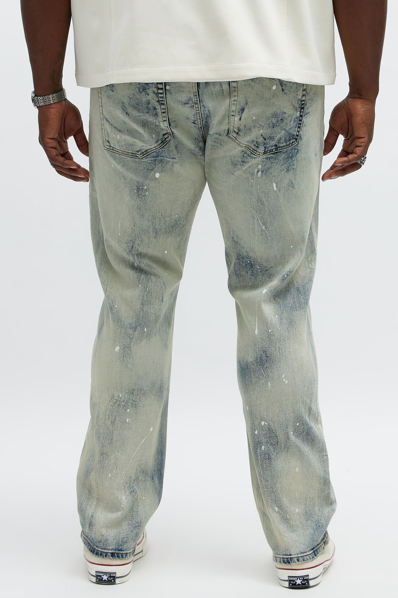 Skinny Metro Bleached Jeans - Bleach Blue Wash