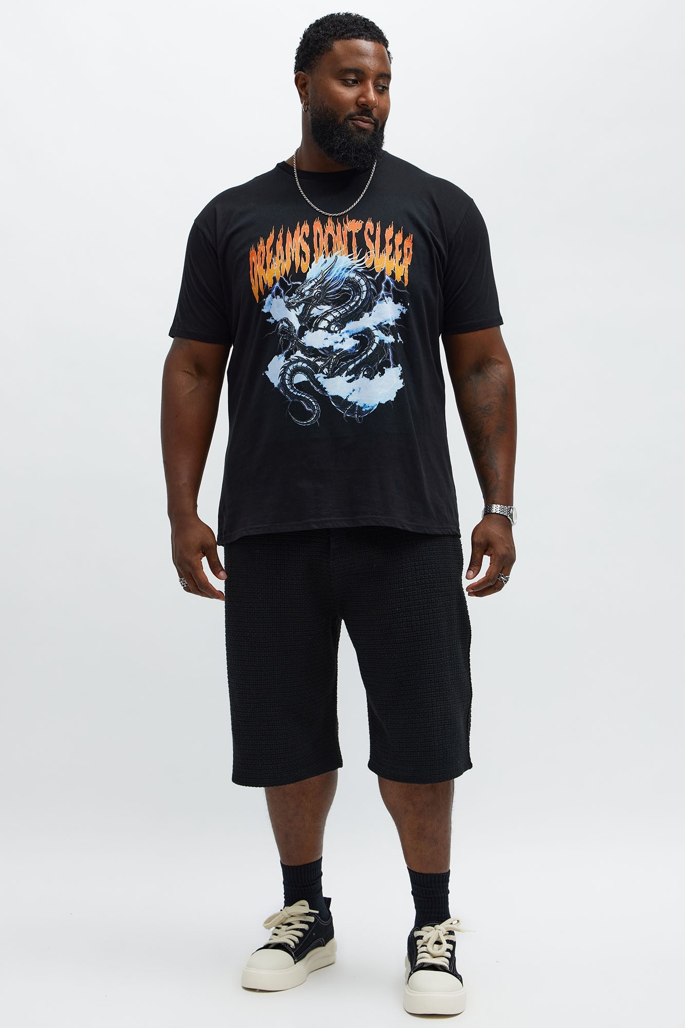 Dreams Dont Sleep Short Sleeve Tee - Black