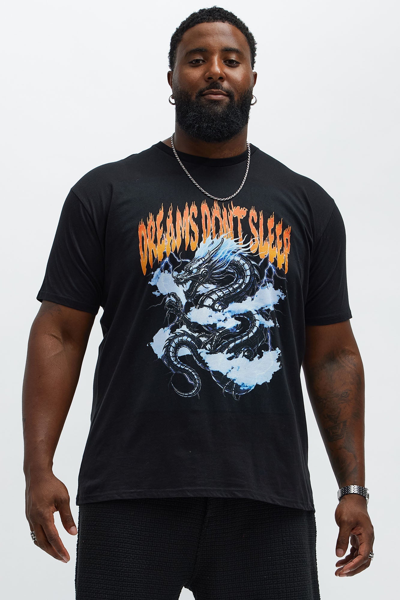 Dreams Dont Sleep Short Sleeve Tee - Black