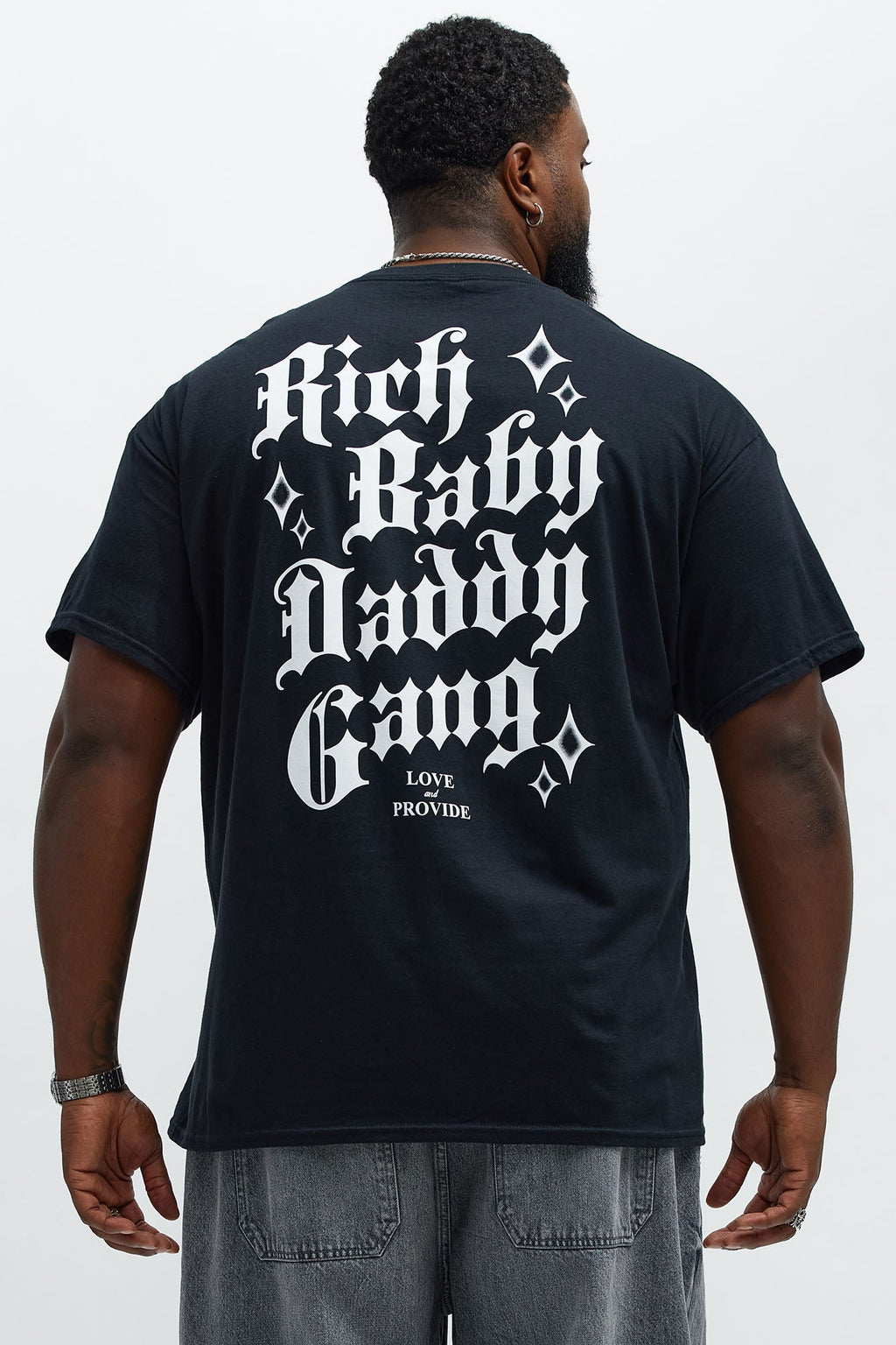Rich Baby Daddy Gang Short Sleeve Tee - Black