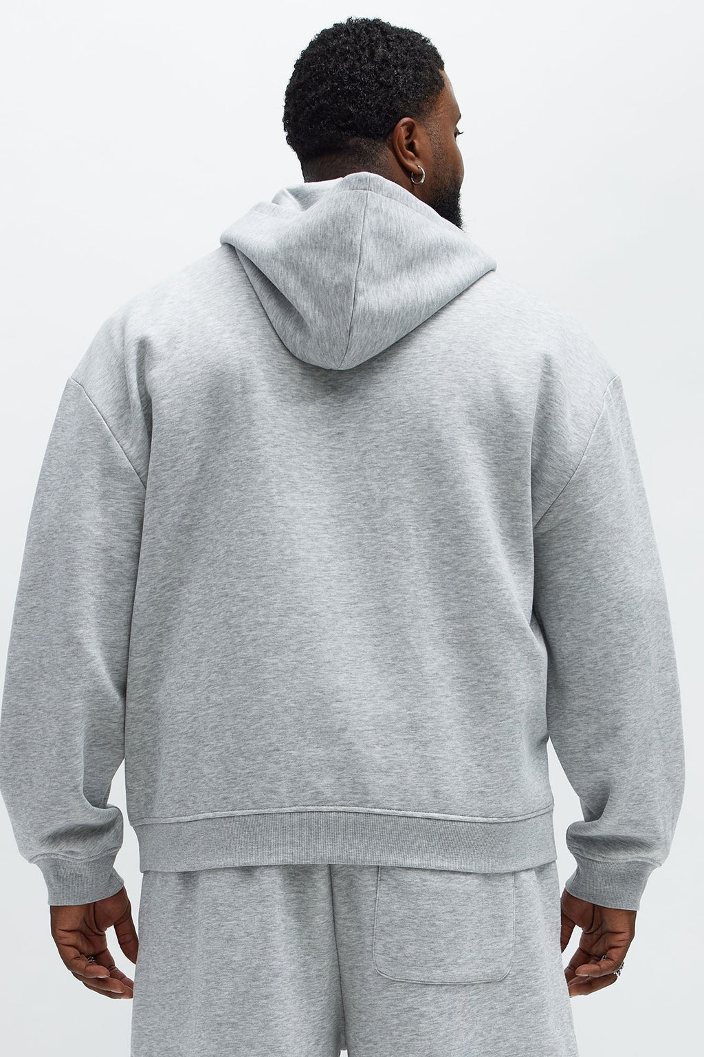 Tyson Quarter Zip Hoodie - Heather Grey