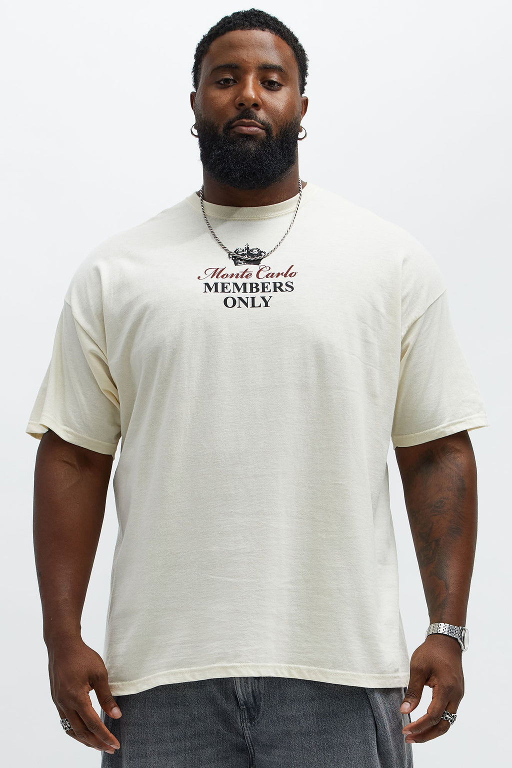 Monte Carlo Royal Club Short Sleeve Tee - Natural