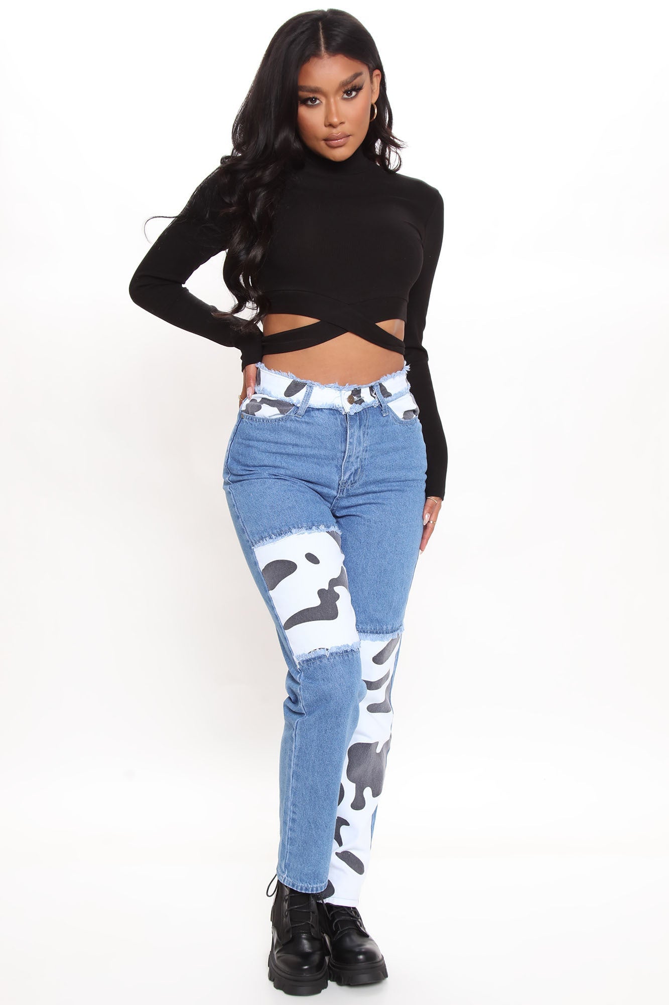 Perfect Timing Crop Top - Black