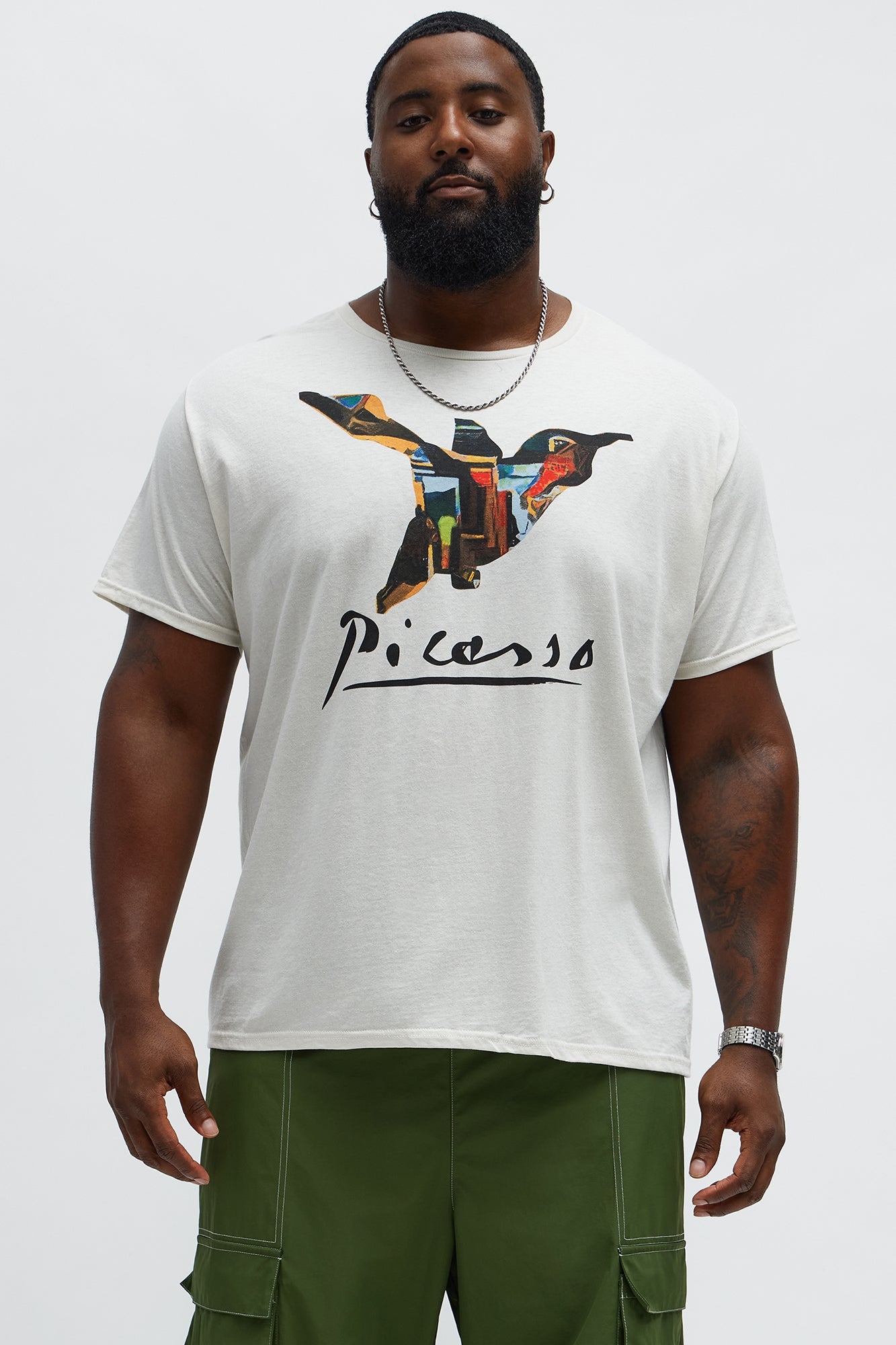Picasso A La Hummingbird Short Sleeve Tee - Natural