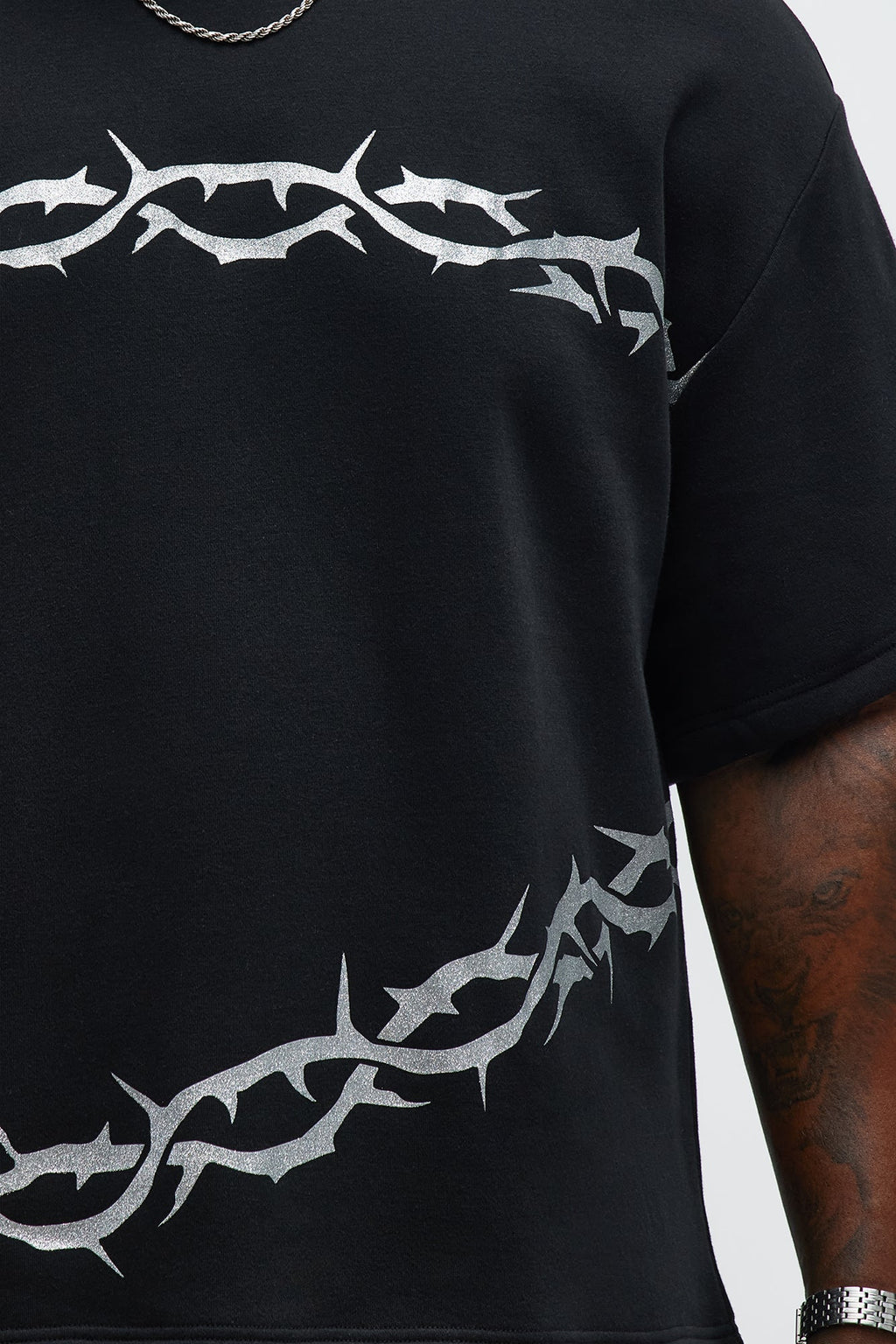 Tyson Barbed Wire Short Sleeve Tee - Black