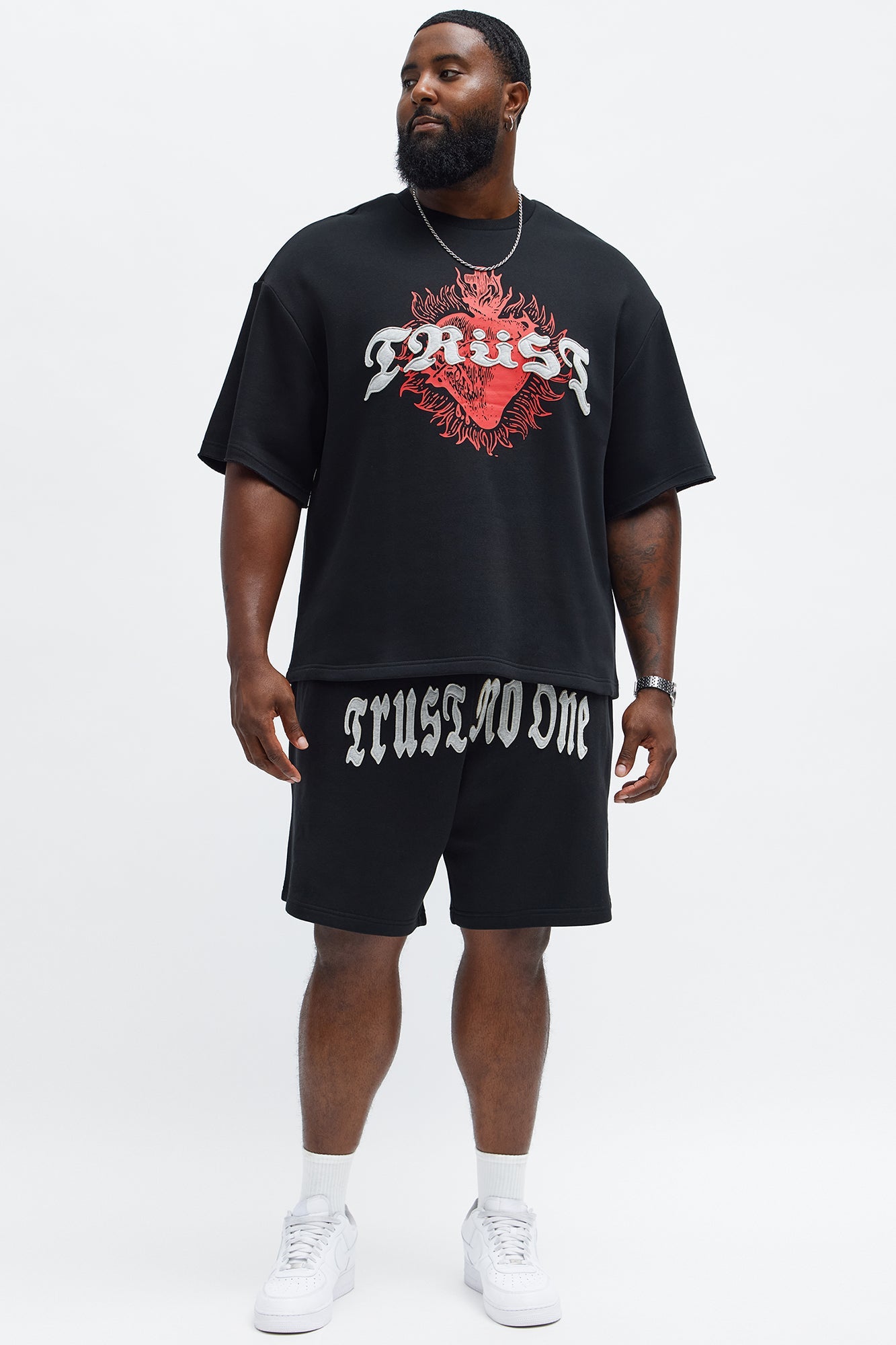 Tyson Relaxed Trust Issues Shorts - Black