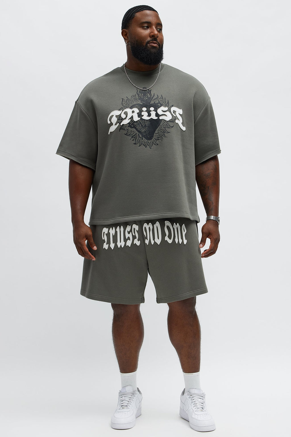 Tyson Relaxed Trust Issues Shorts - Dark Grey