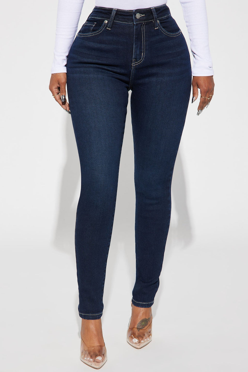 Just Right Sculpting Stretch Skinny Jeans - Dark Wash