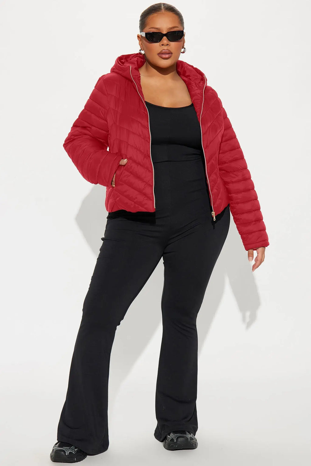 Cold Times Puffer Jacket - Red 