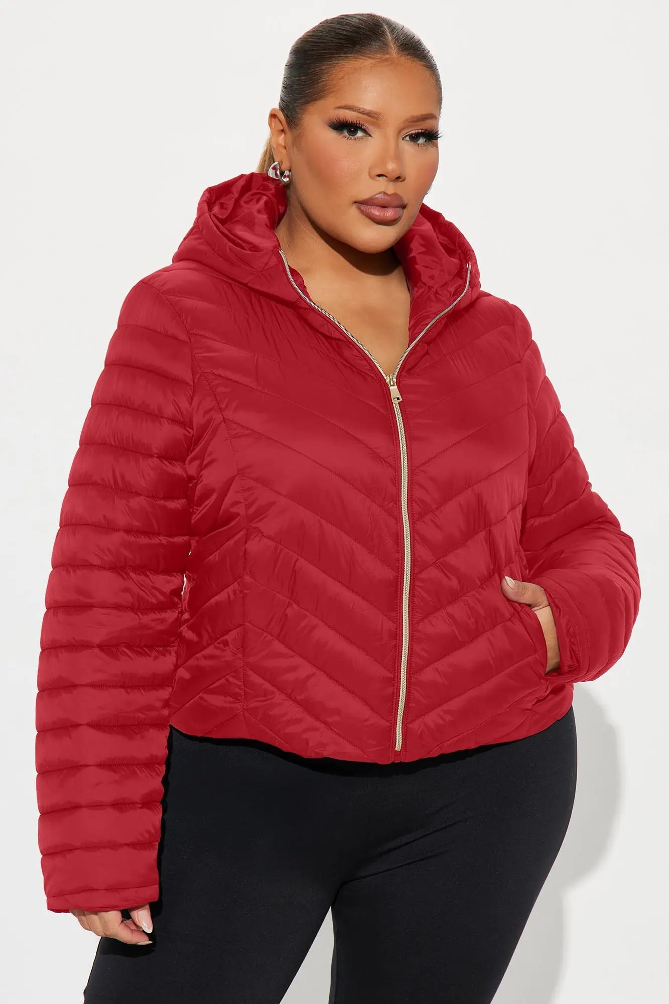 Cold Times Puffer Jacket - Red 