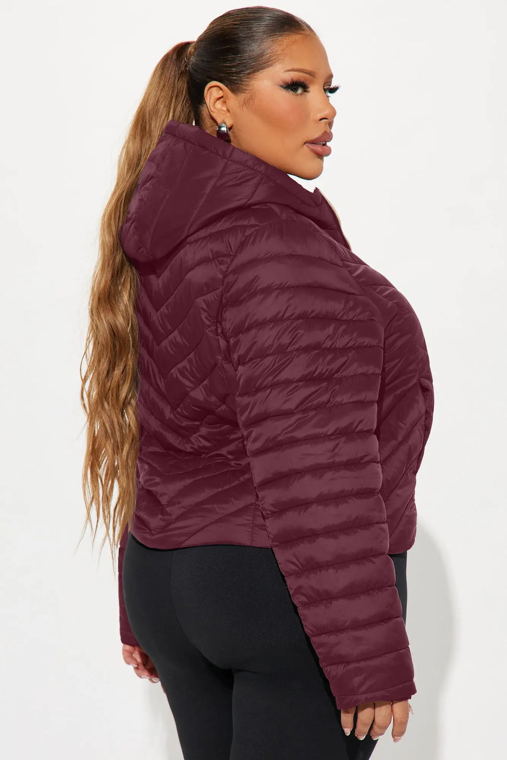 Cold Times Puffer Jacket - Burgundy 