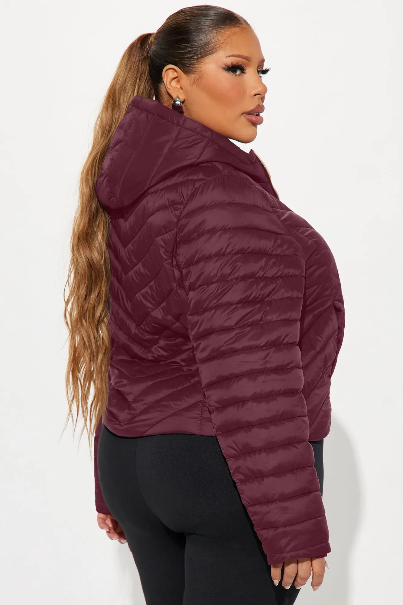 Cold Times Puffer Jacket - Burgundy 