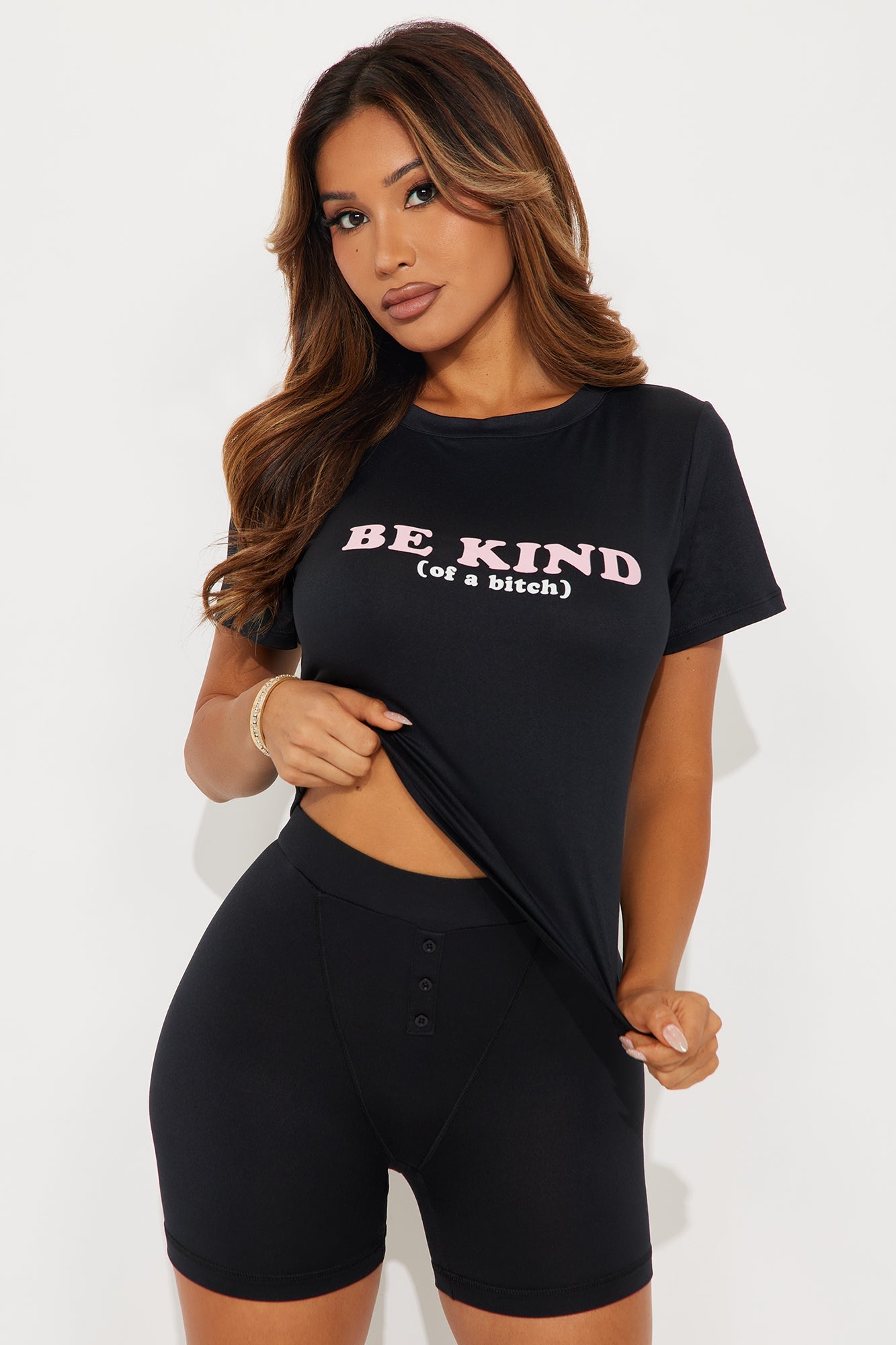 Always Be Kind PJ Boxer Short  - Black