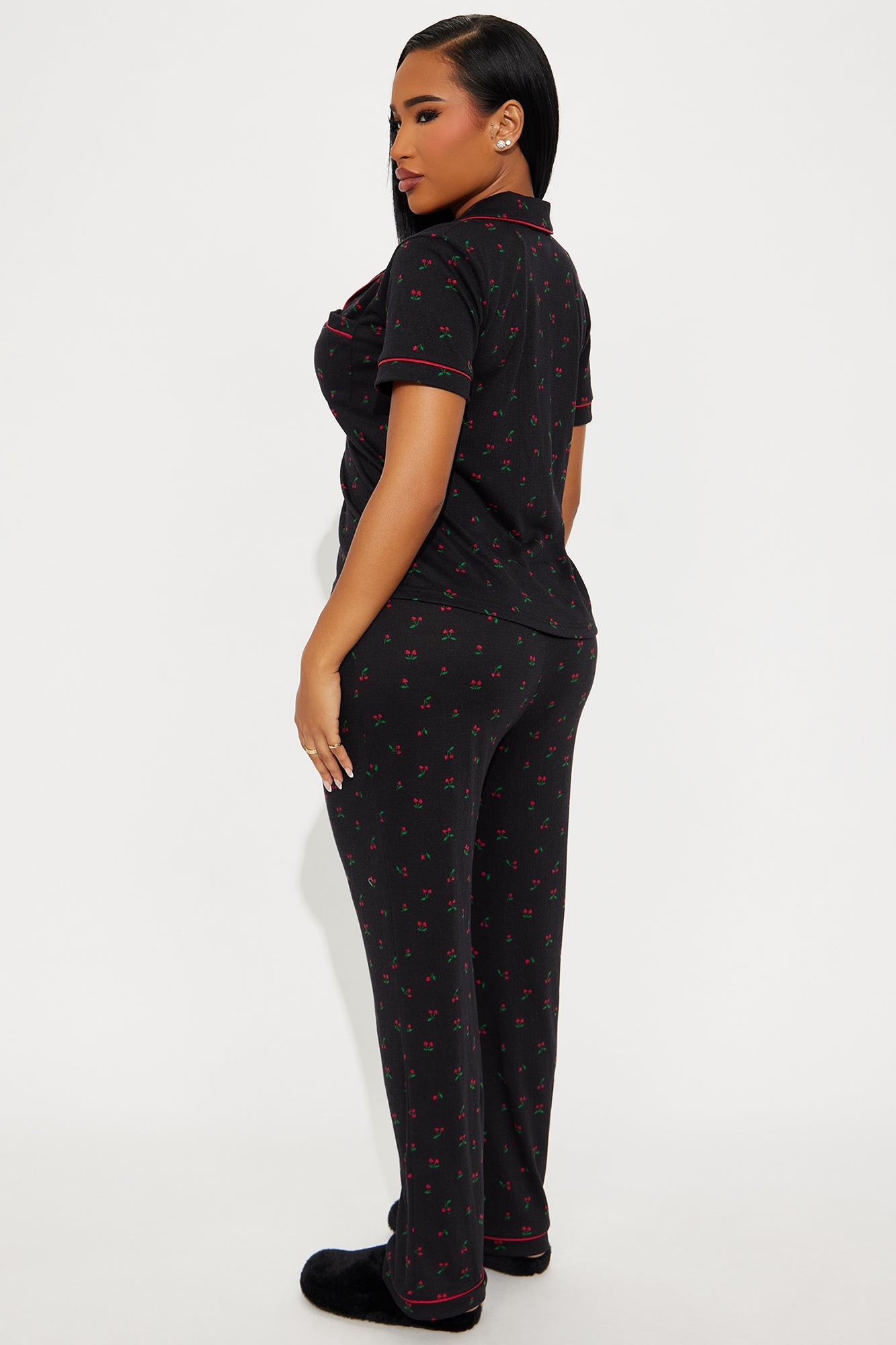 Cherry Cutie PJ Pant Set - Black/combo