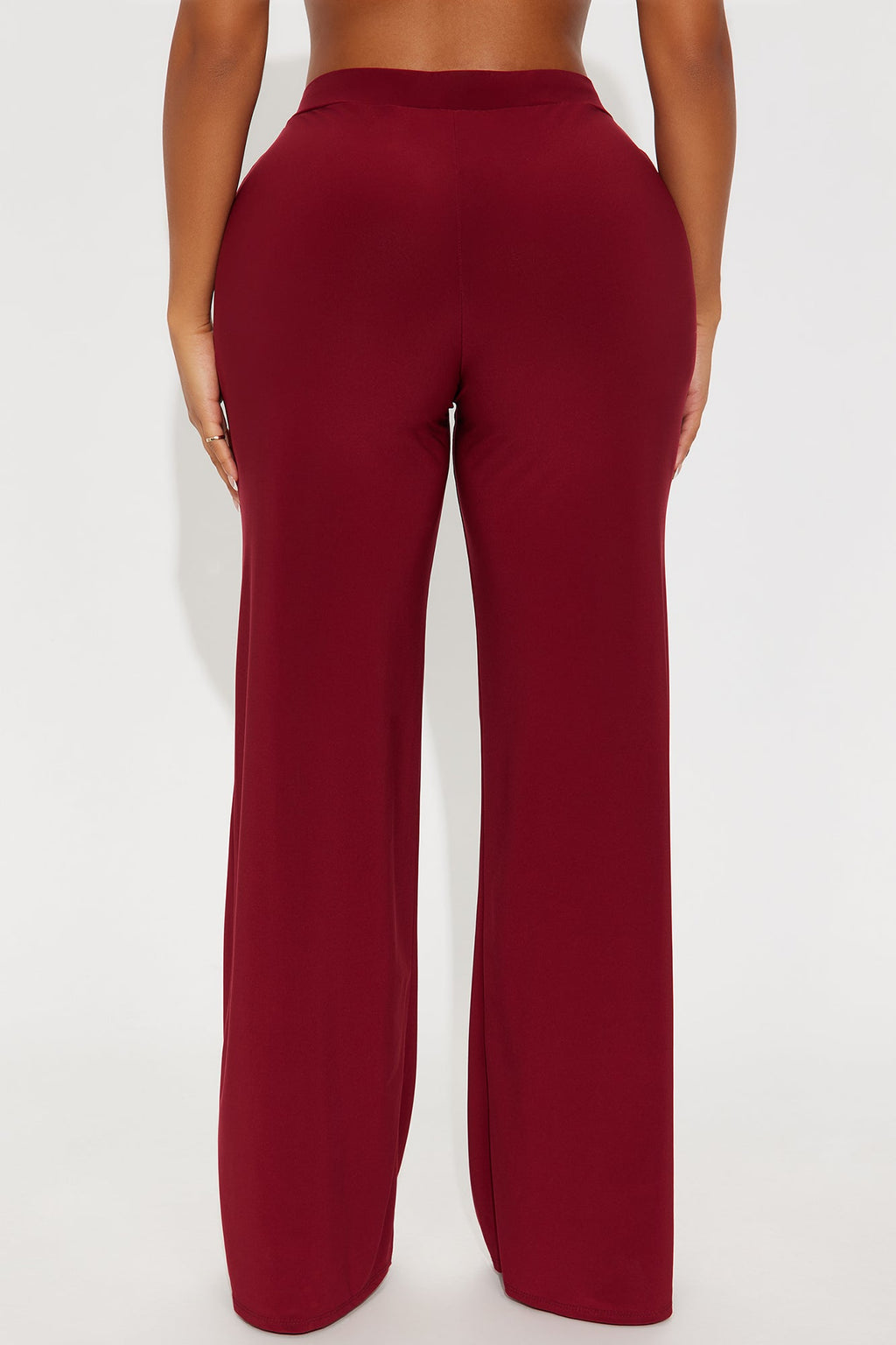 Promise Me Low Rise Wide Leg Travel Pant 33 - Raspberry