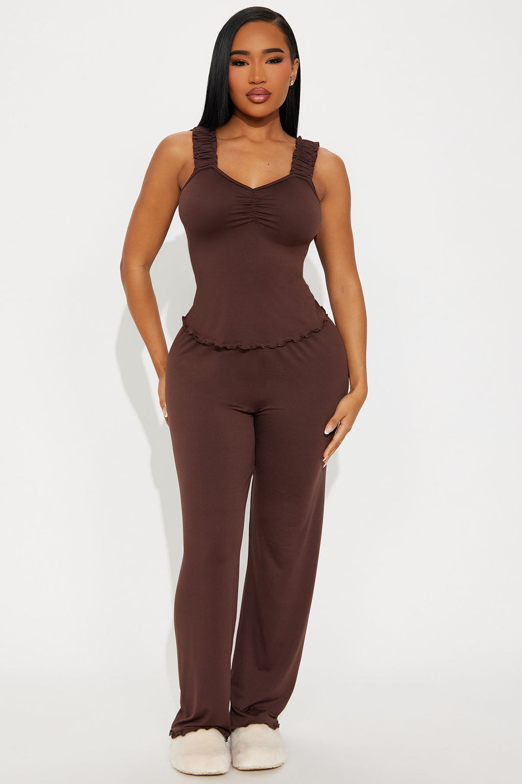 All A Dream PJ Pant Set - Chocolate