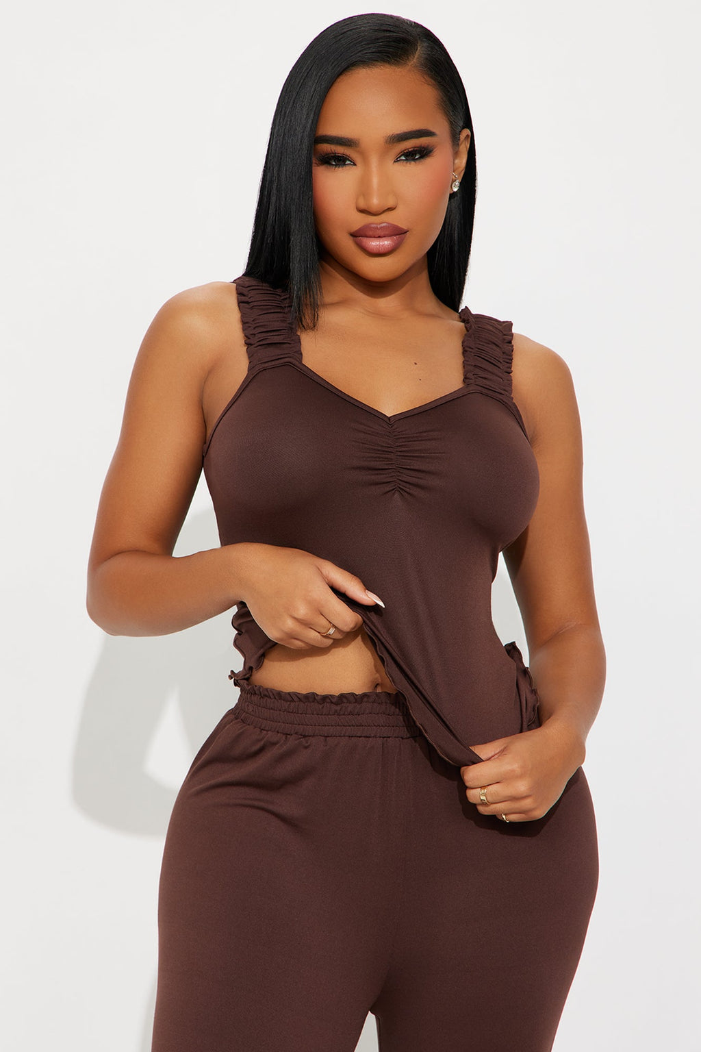 All A Dream PJ Pant Set - Chocolate